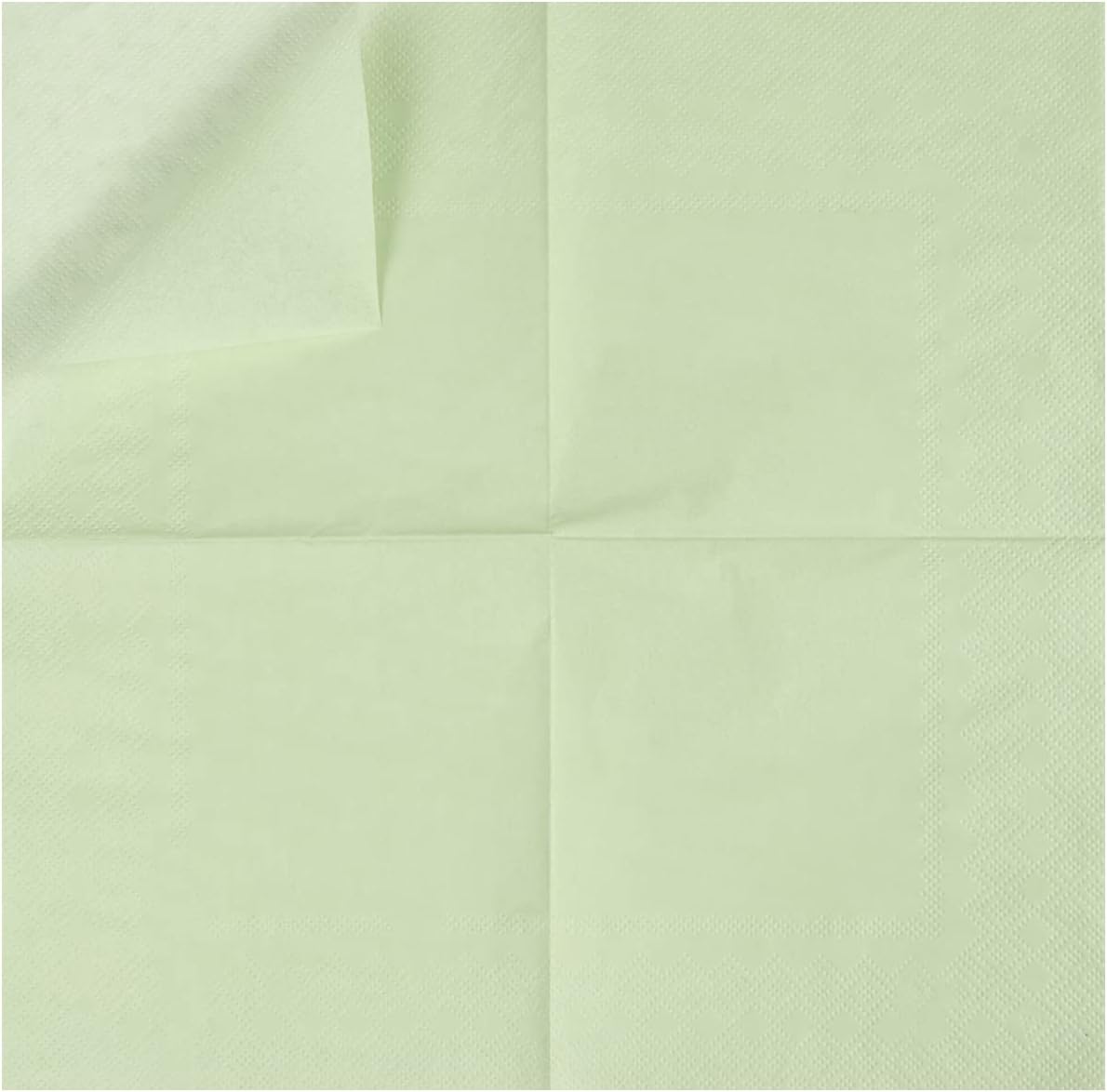 100 Pack Cocktail Napkin 2-Ply Dessert Napkins Folded 5 x 5 Inches Disposable Napkins for Dinner Wedding Birthday Party Bridal Anniversary Recepti Event 100, Sage-Green