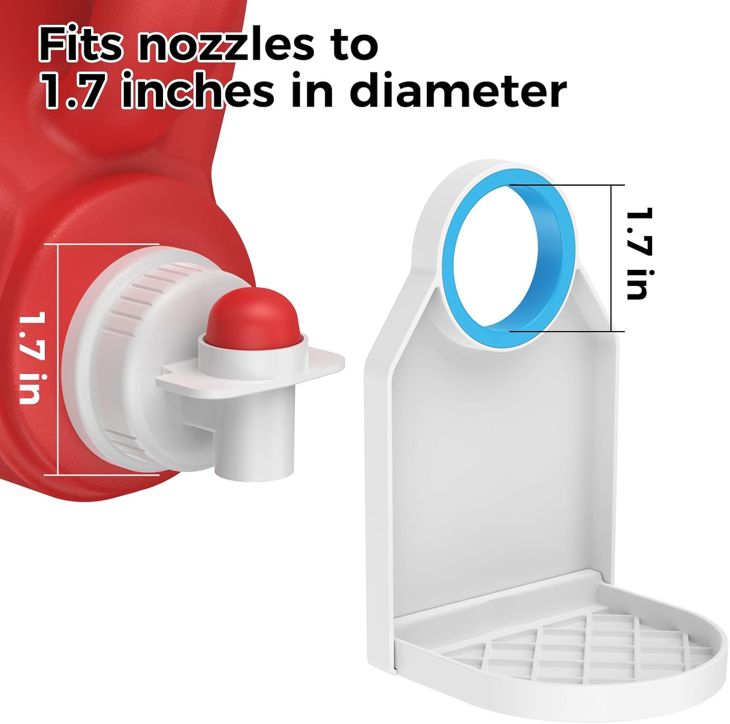Laundry Detergent dispenser Cup Holder,Nozzle Upgraded Labor-Saving Switch Easily No More runny or Messy Laundry Detergent, Laundry Cup Holder and drip Tray room organizati and storage