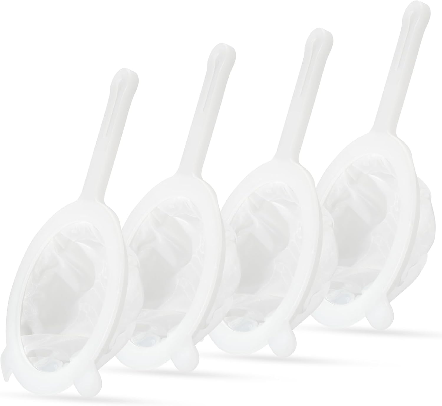 Premium Multi-Mesh Strainer Set, 4 Pack - 100/200/300/400 Mesh, Nylon & Plastic Fine Mesh Sieve for Tea, Coffe, Nut Milk, Juice, Broth, Smoothies, Reusable Easy to Clean, Durable,Dishwarer Safe