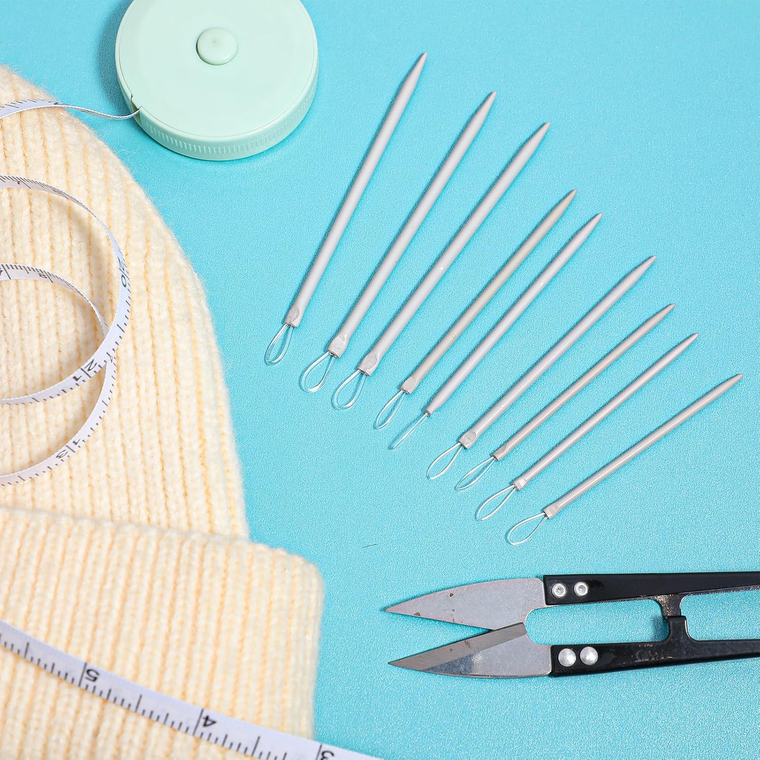 9 PCS Wool Yarn Needles, Darning Needle Nylon Thread Rope Threader Large Eye Tapestry Needle for Weave Hand Weaving Sweater Tools Accessories for Sewing Knitting Crochet Yarn Embroidery