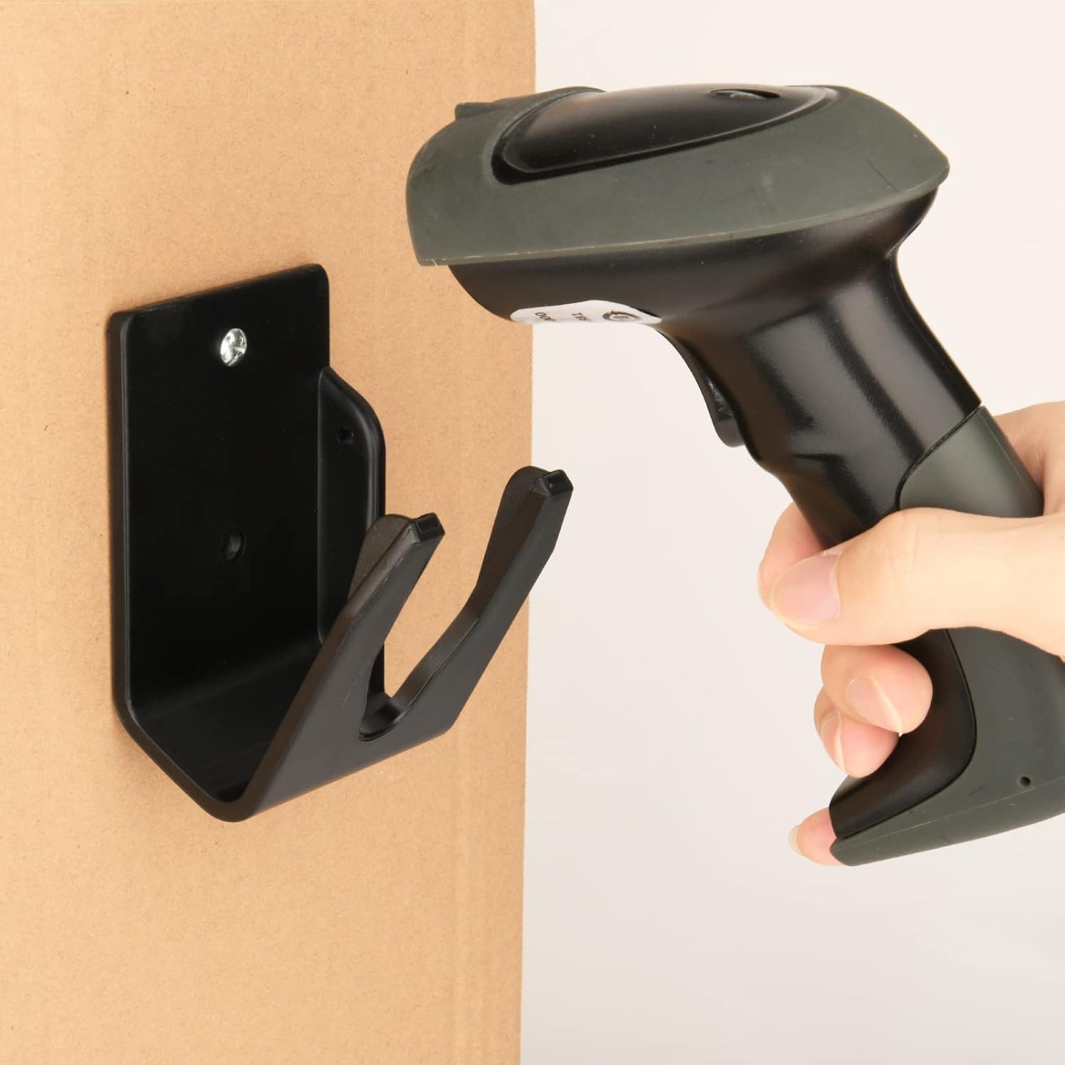 Universal Barcode Scanner Holder, Barcode Scanning Holder, Barcode Reader Holder Rack Bracket, Support Wall Mount/Suspension, Fit for Most Scanner Barcode Scanners Style A: 90 x 68 x 75 mm