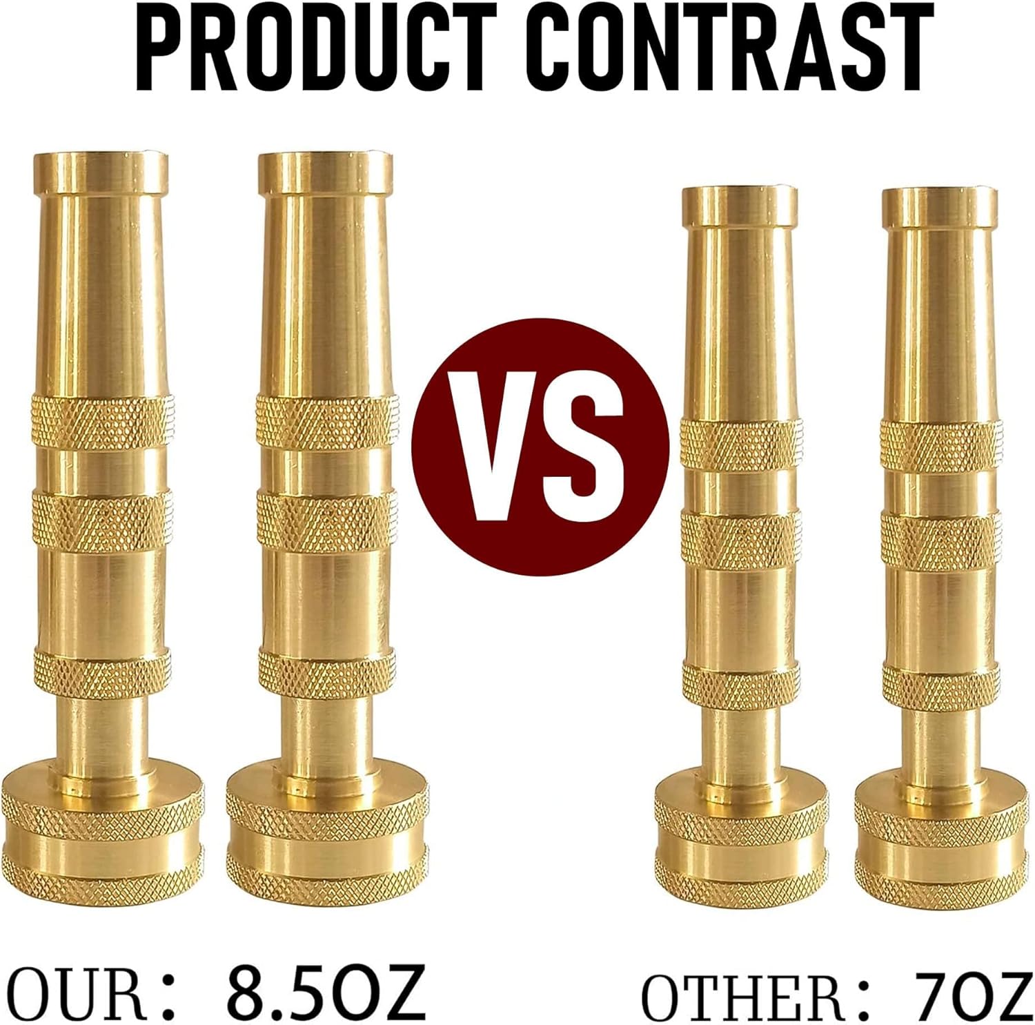 Garden Hose Adapter + 4" Twist Hose Nozzle