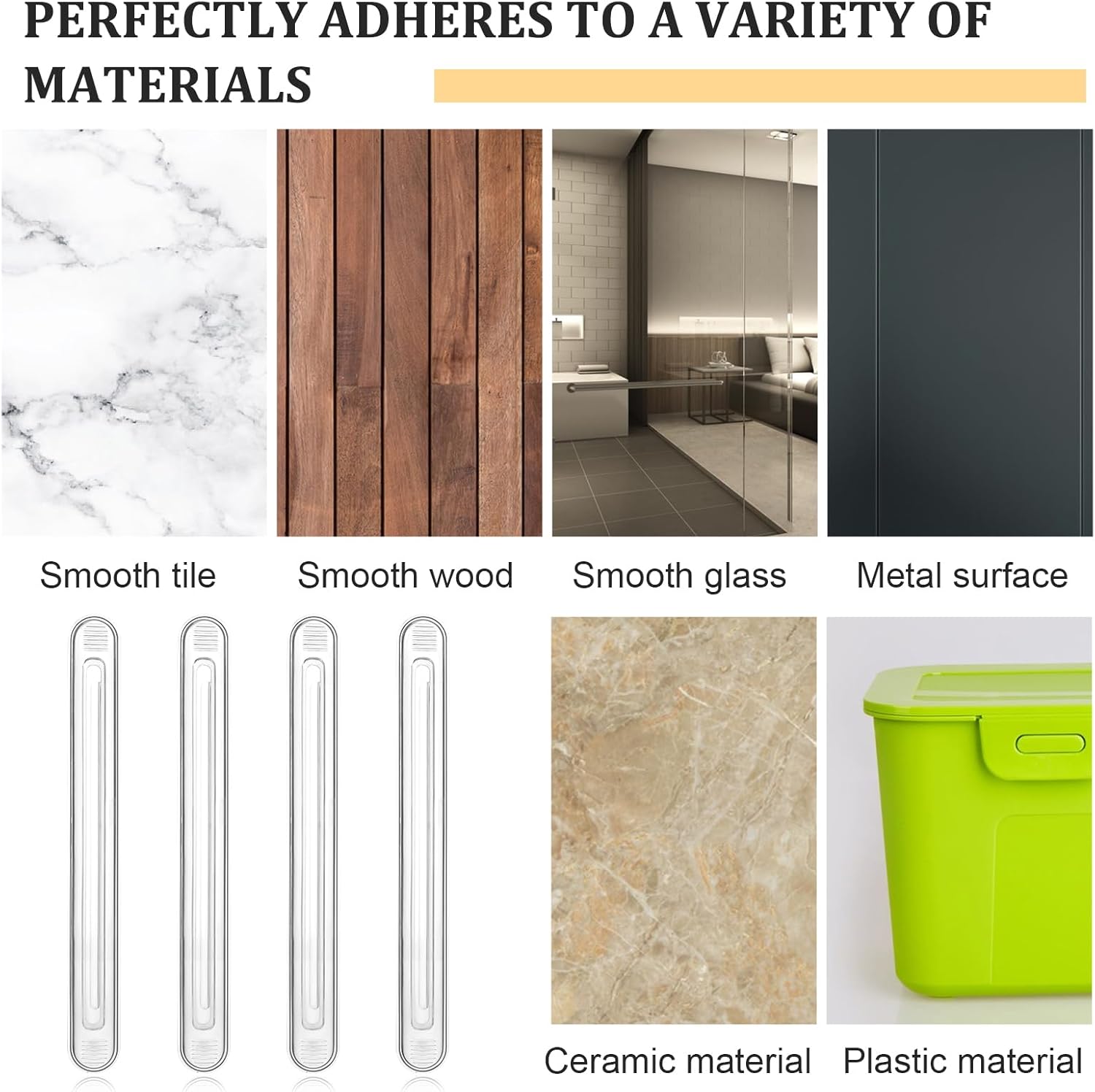 4 PCS Wall Bumper Guards Clear Furniture Bumpers Silicone Rubber Wall Protector from Chair Back Rail Self Adhesive Strip Silicone Material Clear Cabinet Door Bumpers for Door Knobs Washer Shower Door