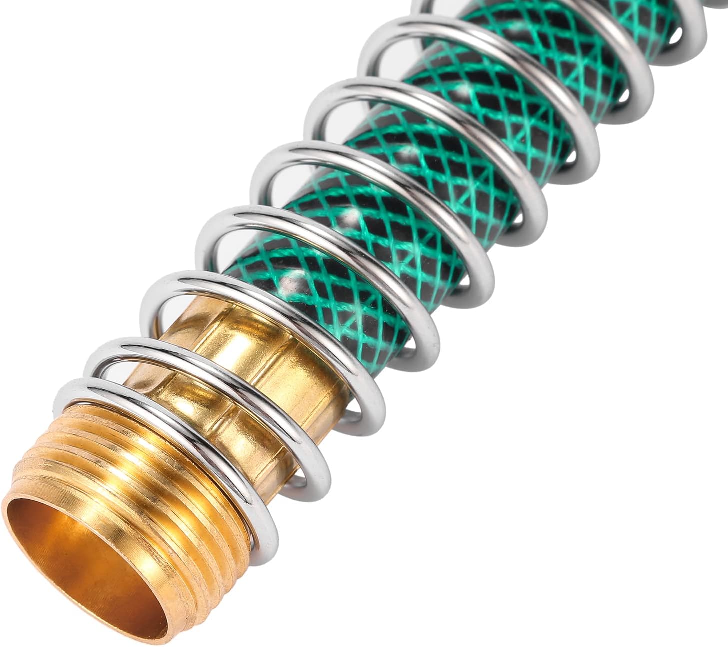 Garden Hose Extension Adapter, Hose Kink Protector with Coil Spring, 2 Pack