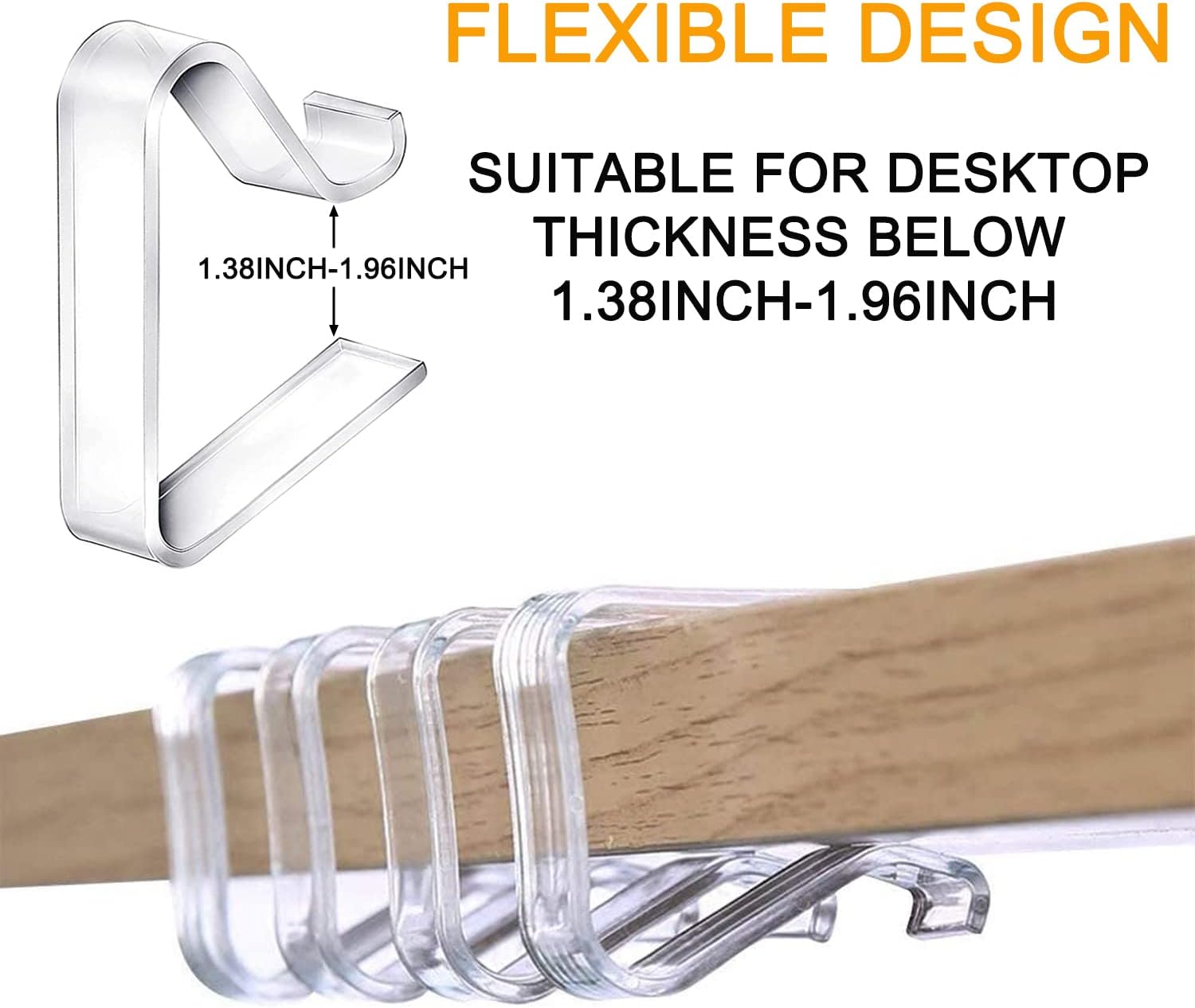 24 Pieces Transparent Clear Tablecloth Clips, Plastic Table Cloth Clips，Windproof Table Cover Holder Clamps，Table Cloth Holder for Christmas Home Wedding Party Indoor Outdoor Camping Picnic Large