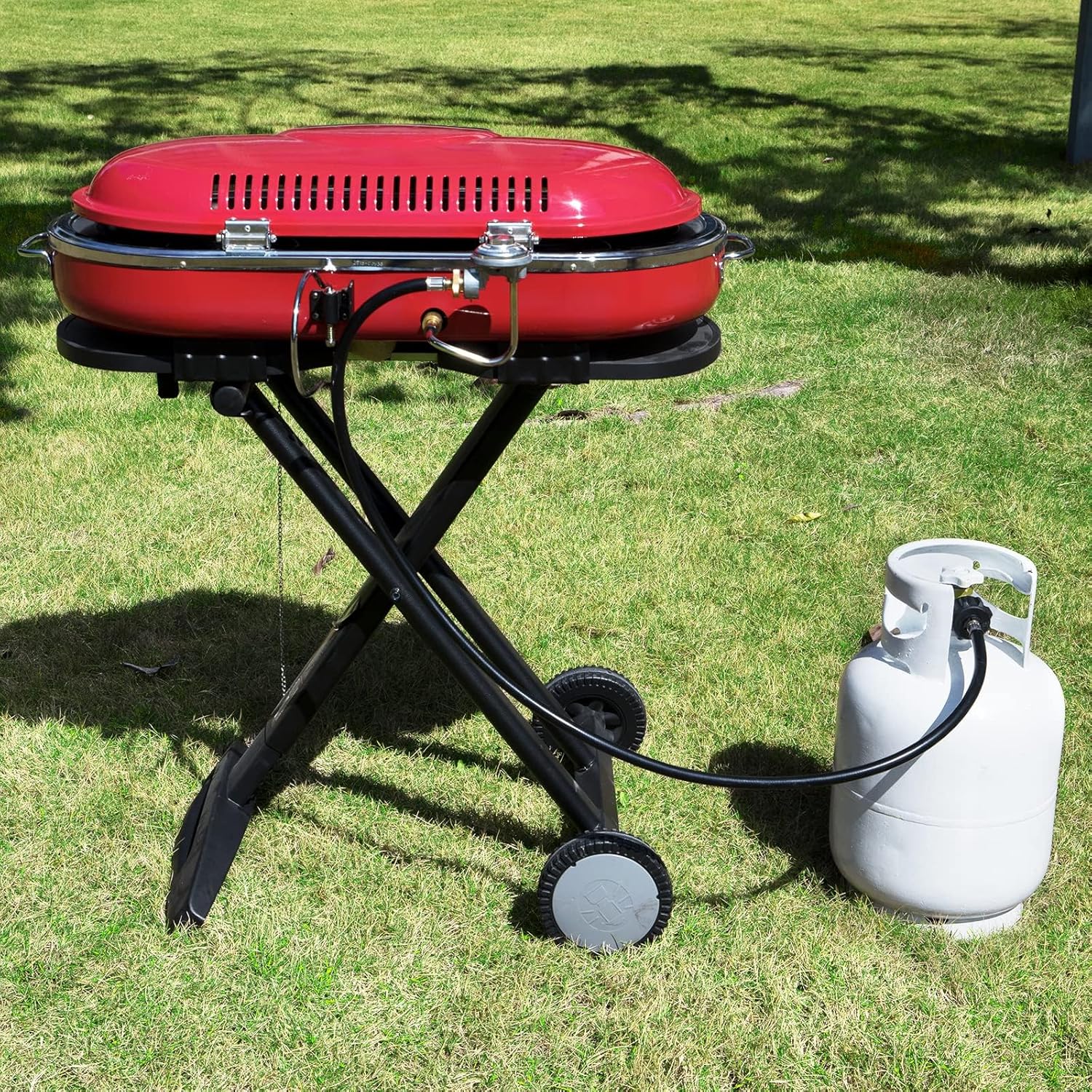 4 FT Propane Hose Adapter for Buddy Heaters, Coleman Camping Stoves, Blackstone 17" 22" Tabletop Griddles, Weber Traveler/Q Grills and More, Connect 1lb Small Appliances to Large Tanks