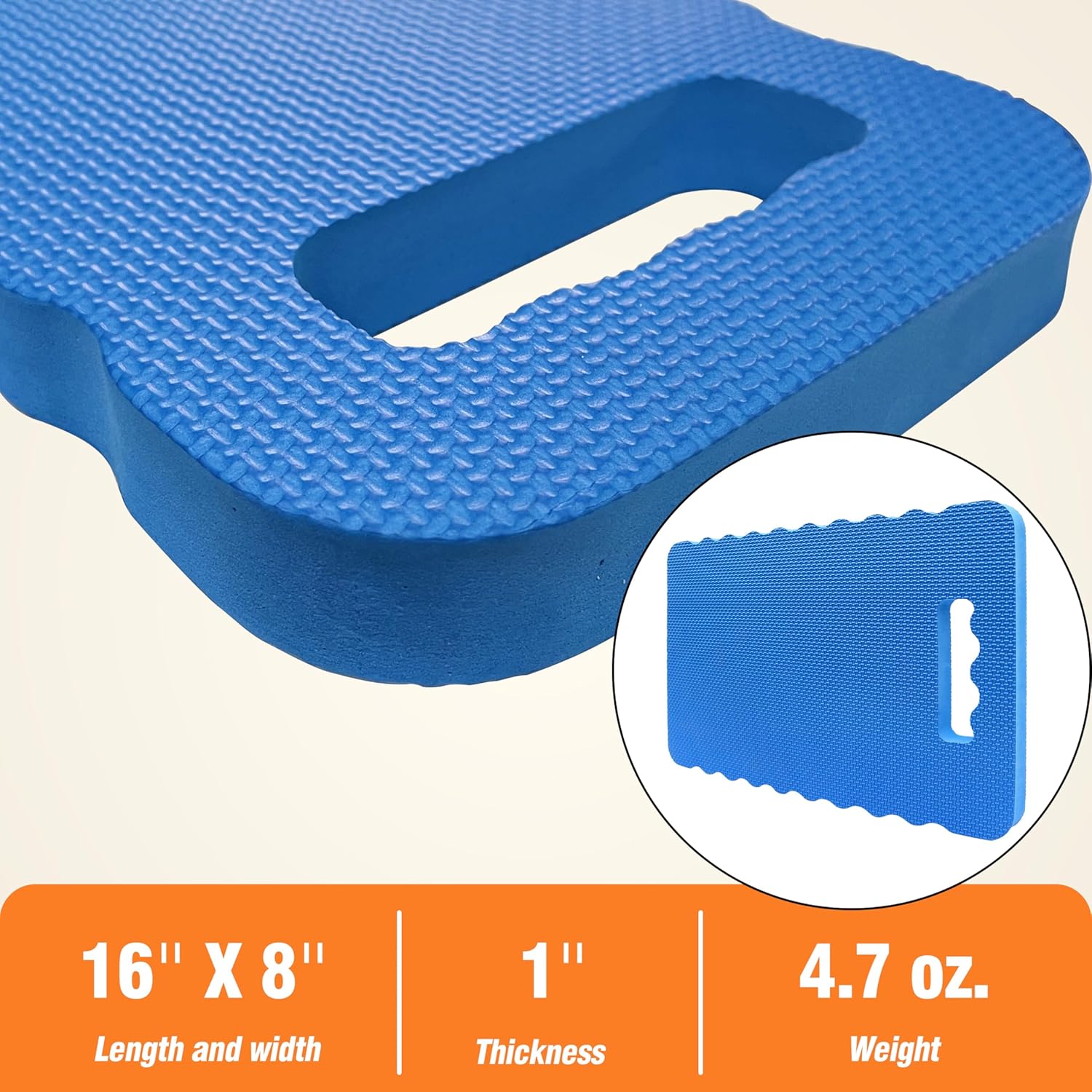 Garden Kneeling Pad - for Gardening, Baby Bath, Yoga, Pilates, Exercise, Blue