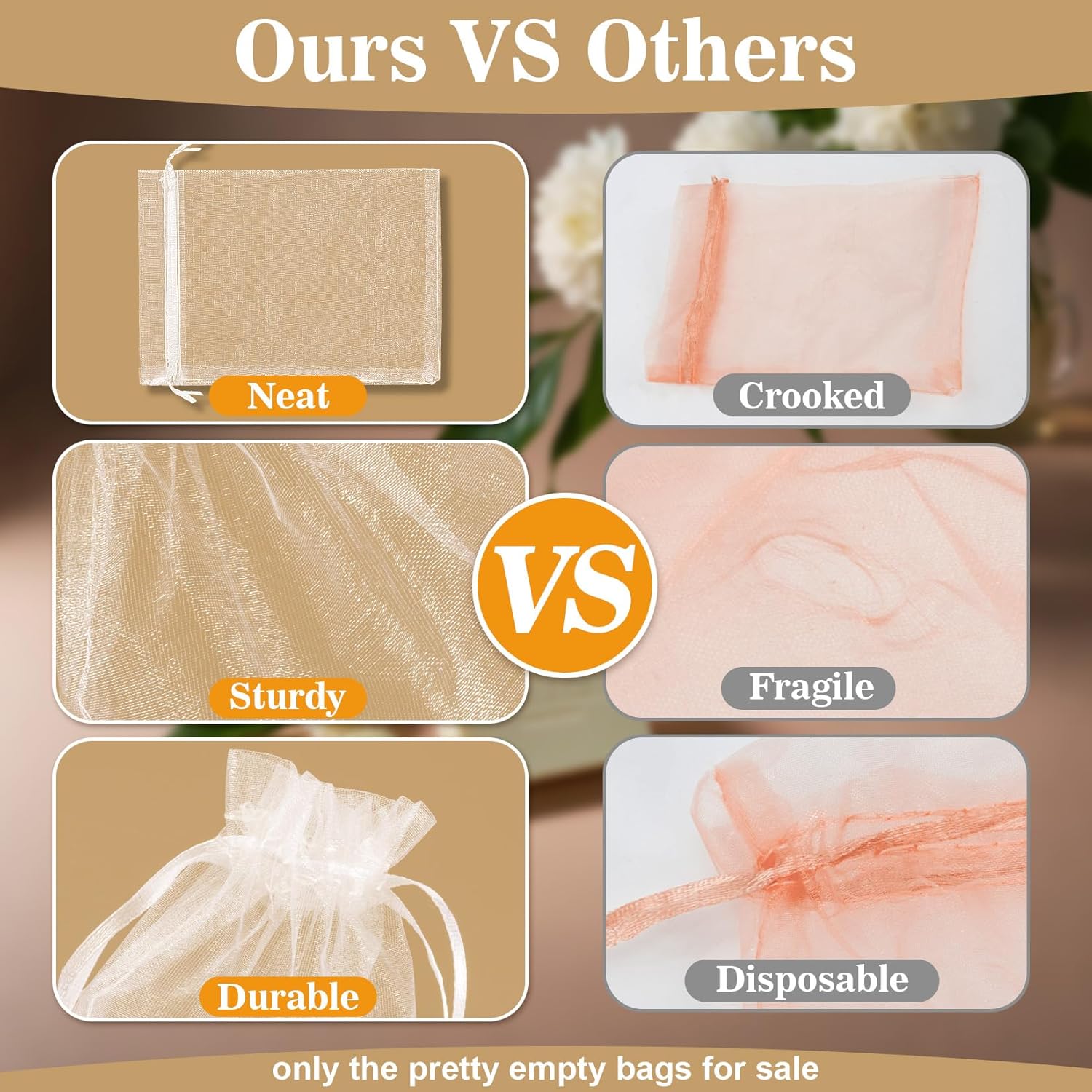 50 Organza Soap Bags for Packaging - Organza Gift Bags 5x7 for Homemade Soap Wedding Anniversary Souvenir Mesh Christmas New Year Party Favor Bags Small Pouches Gift Bags For Small Business White