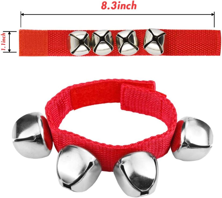 6 PCS Percussion Instruments, Wrist Bells Jingle Bells Musical Rhythm Toys
