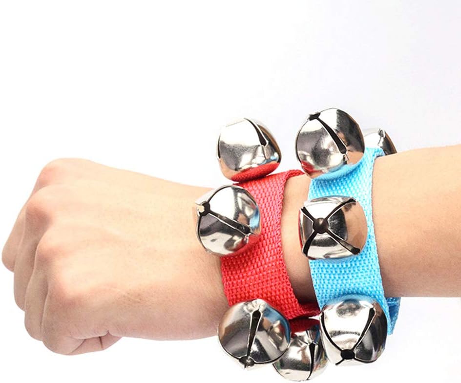 6 PCS Percussion Instruments, Wrist Bells Jingle Bells Musical Rhythm Toys