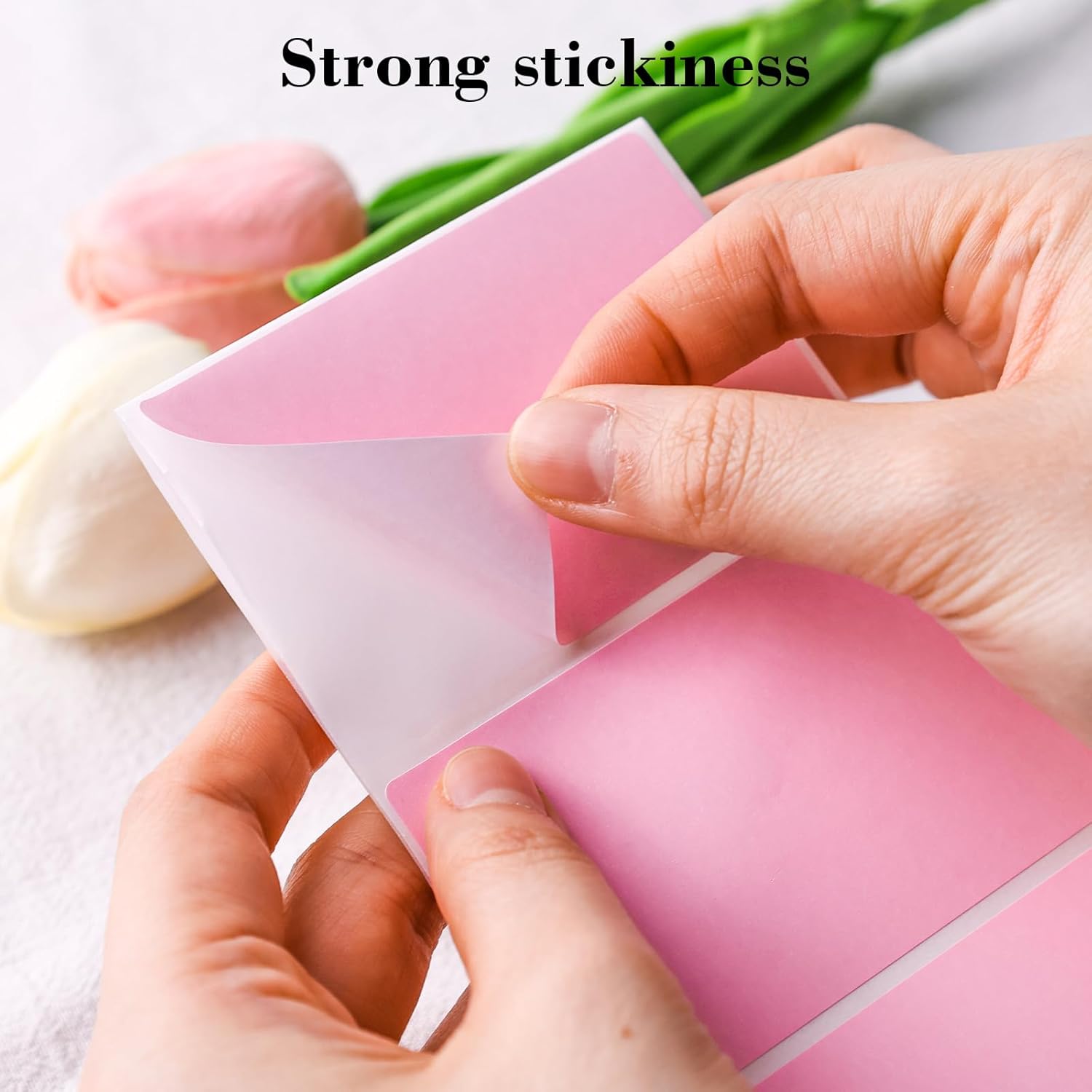 3"x2" Inch Thermal Printer Labels - Adhesive Waterproof Address and Barcode Stickers for Laser/Inkjet Printers, Ideal for Small Business Shipping&Inventory 500PCS, Pink