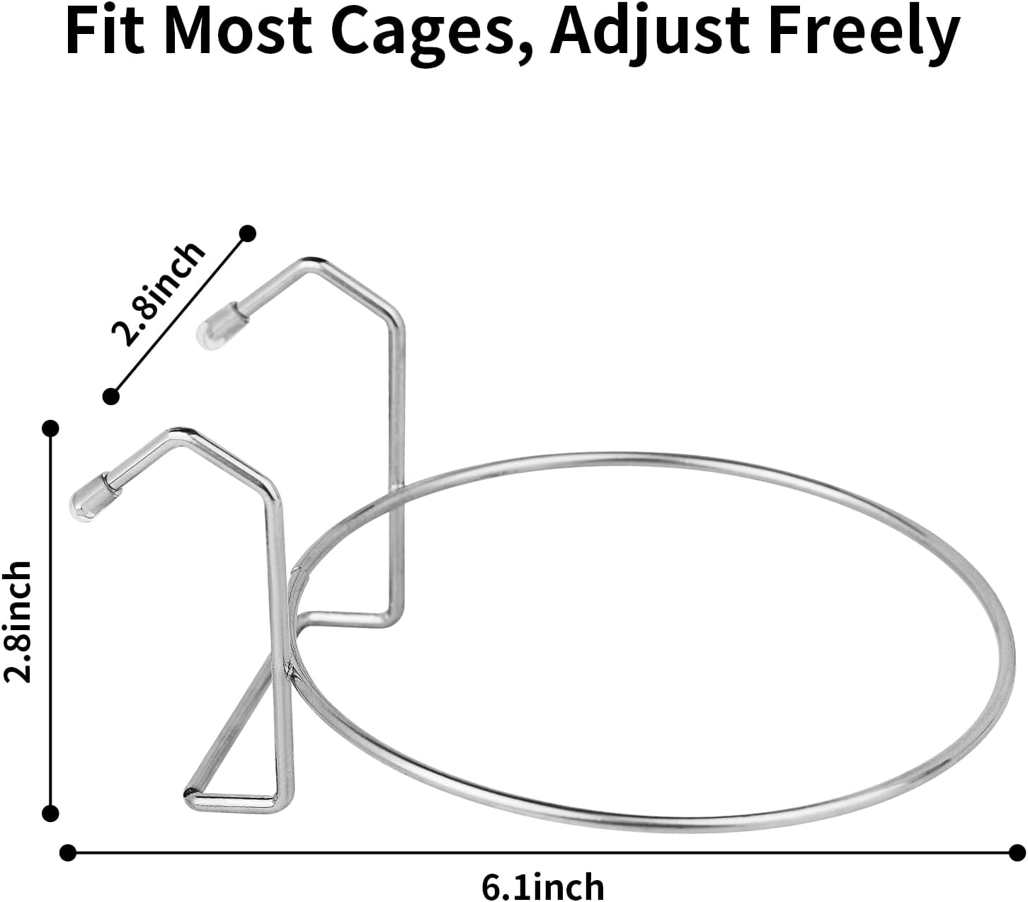 2PCS Kennel Water Bowl Hanging,Stainless Steel Puppy Bowls for Small Dog Cage,Kennel, Crate, Catio Accessories,Dog Crate Water Bowl Dish Feeder Food Holder No Spill 8oz/1cup