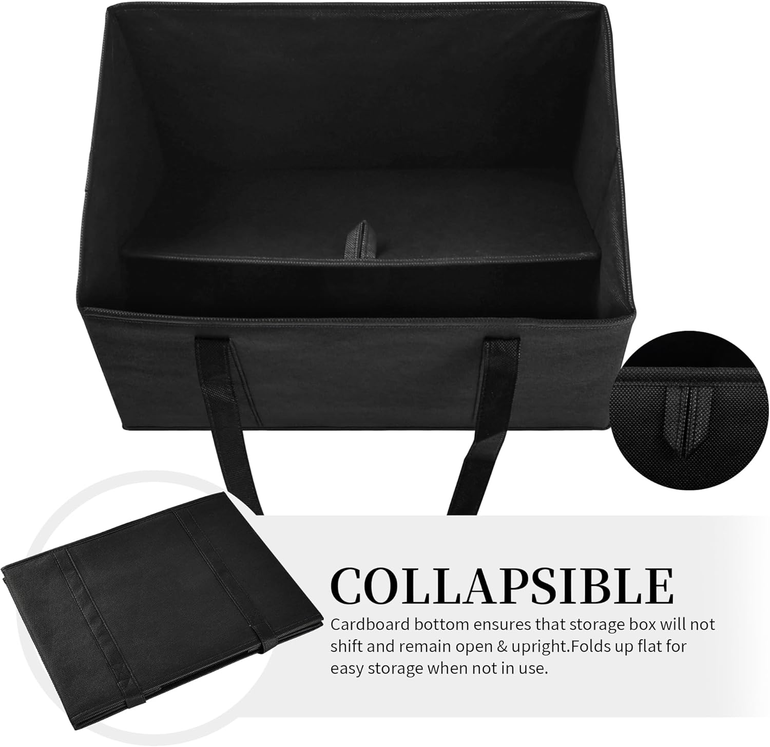 Reusable Grocery Bags, Folding Shopping Bags with reinforced Bottom & Handles, Heavy Duty Reusable Bags for Groceries