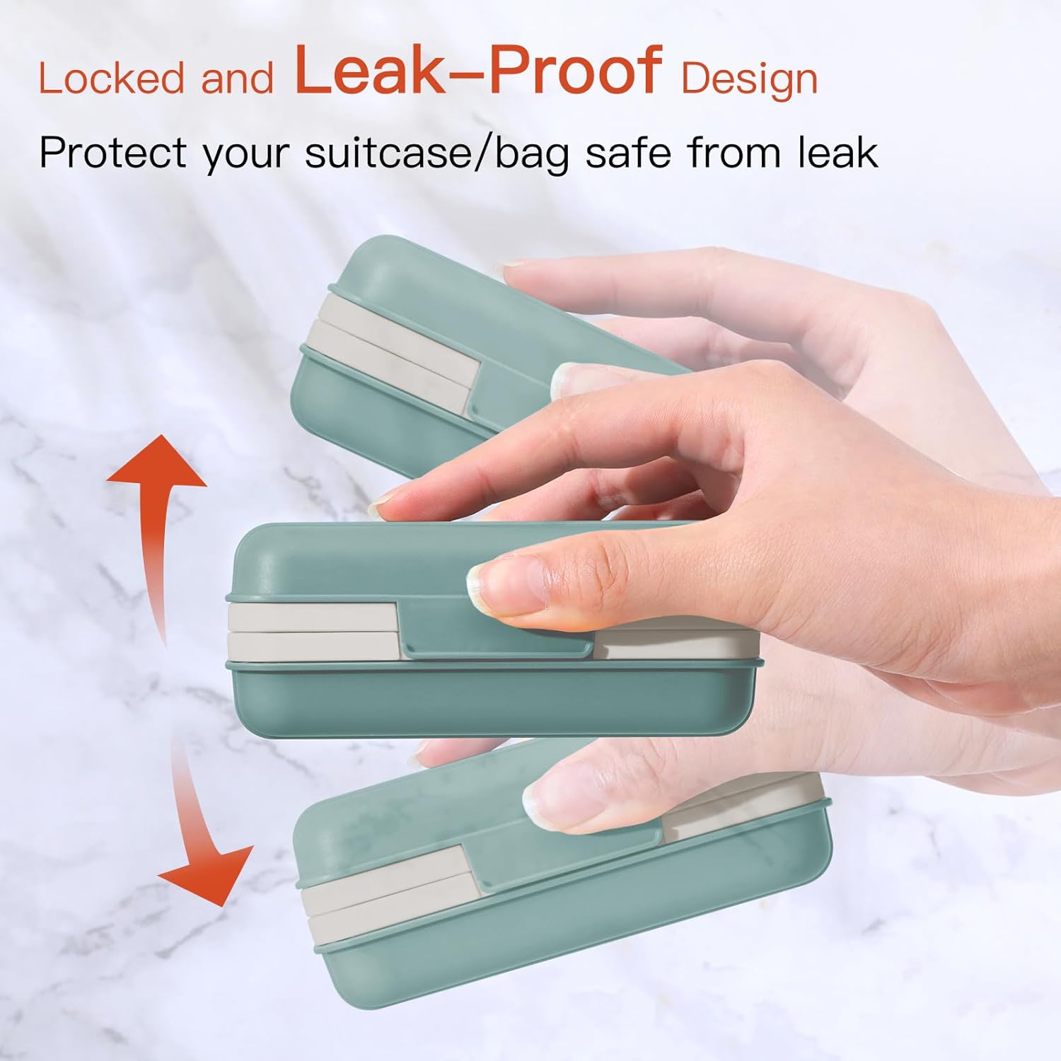 Soap Holder, Soap Dish 1 Pack, Bar Soap Holder for Shower, Travel Soap Case with Lid for Gym, Camping Essentials, Travel Size Toiletries, Portable, Leakproof, Blue