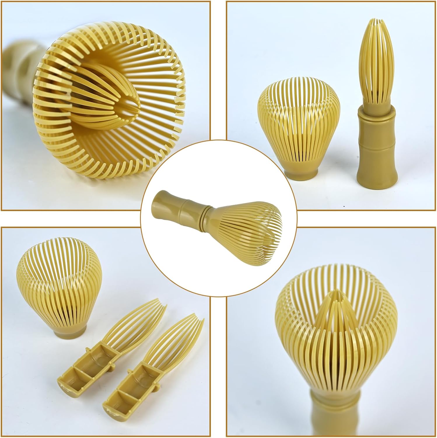 1 Pcs Resin Matcha Whisk, 2.36×4.72inch Food-Grade Durable Chasen for Matcha Powder, Traditional Tool with Easy-Clean Design, Compact Whisk for Home & Travel Use Whisk
