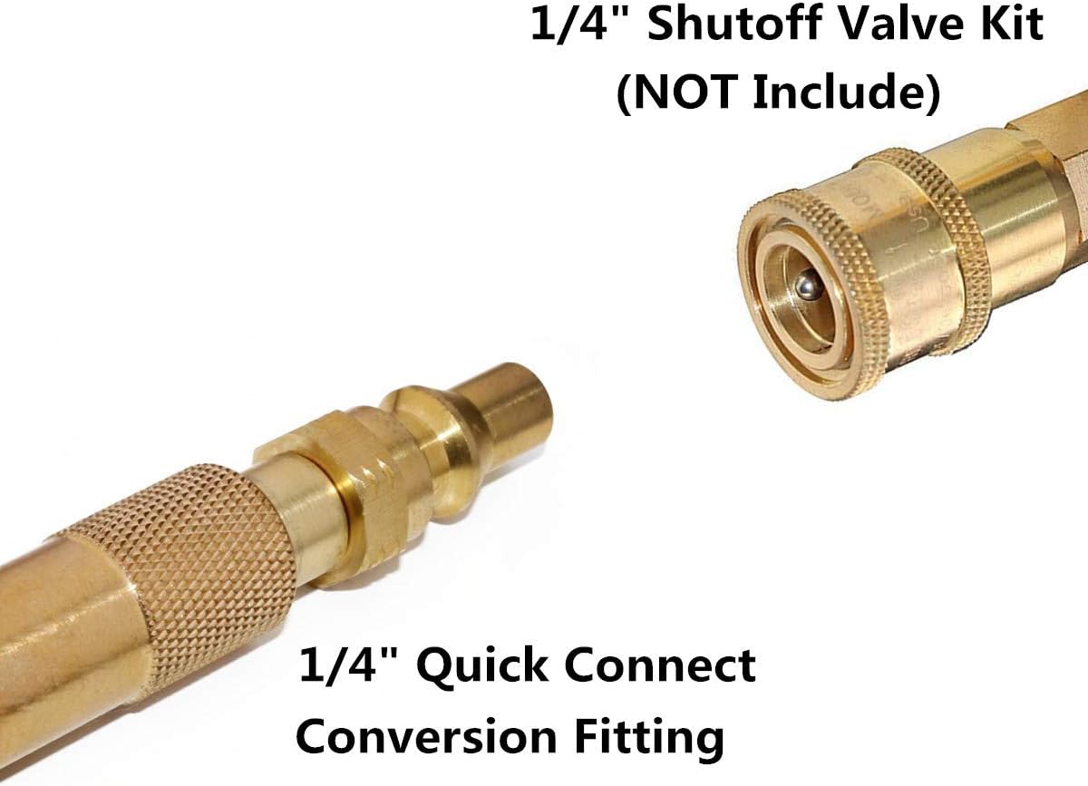 1/4 inch RV Quick Connect Adapter Conversion Fitting for Blackstone Tabletop Grill - 17 Inch and 22 Inch Portable Gas Griddle