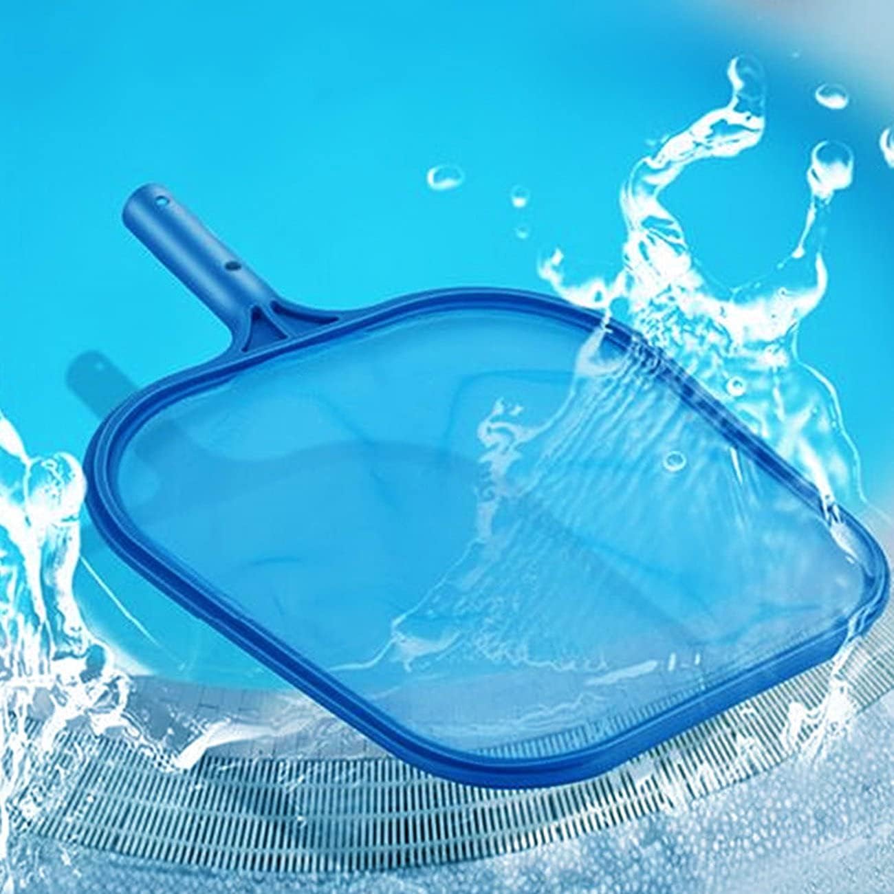 Swimming Pool Cleaner Supplies/Professional Heavy Duty Pool Leaf Rake Fine Mesh Frame Net/Cleaning Leaf Skim Net 17.5x11.8in