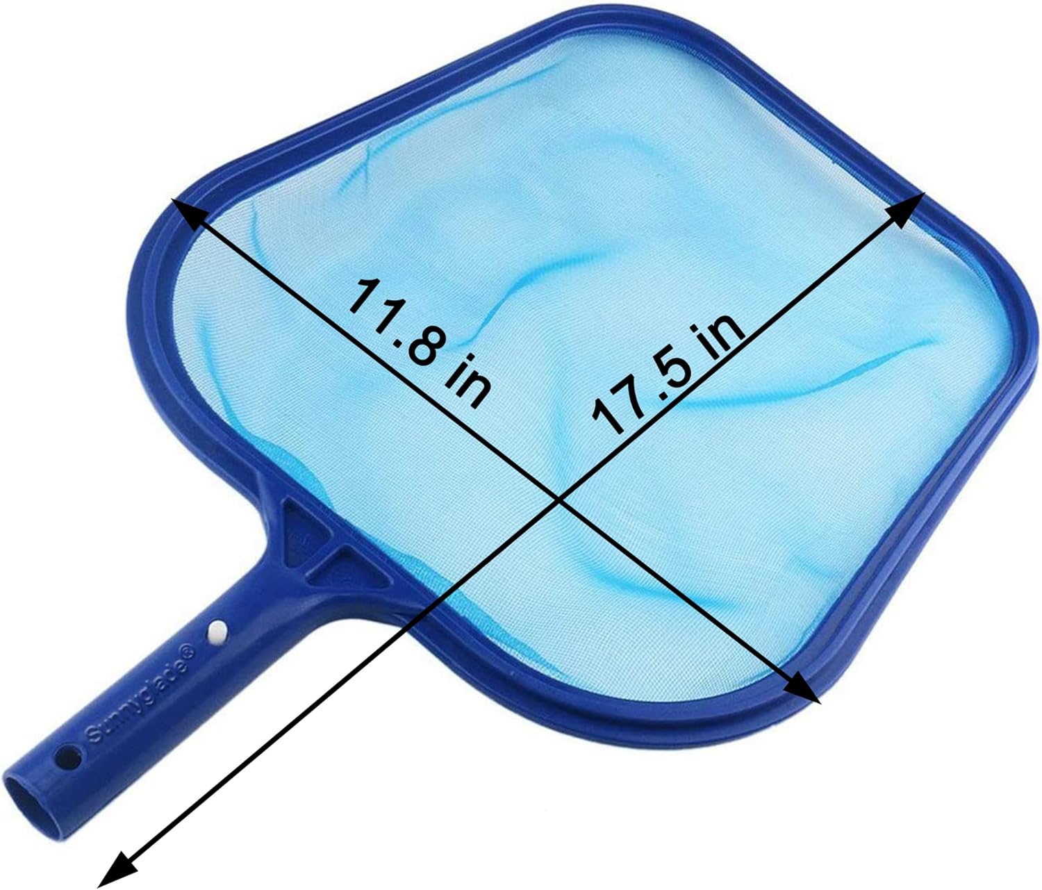 Swimming Pool Cleaner Supplies/Professional Heavy Duty Pool Leaf Rake Fine Mesh Frame Net/Cleaning Leaf Skim Net 17.5x11.8in