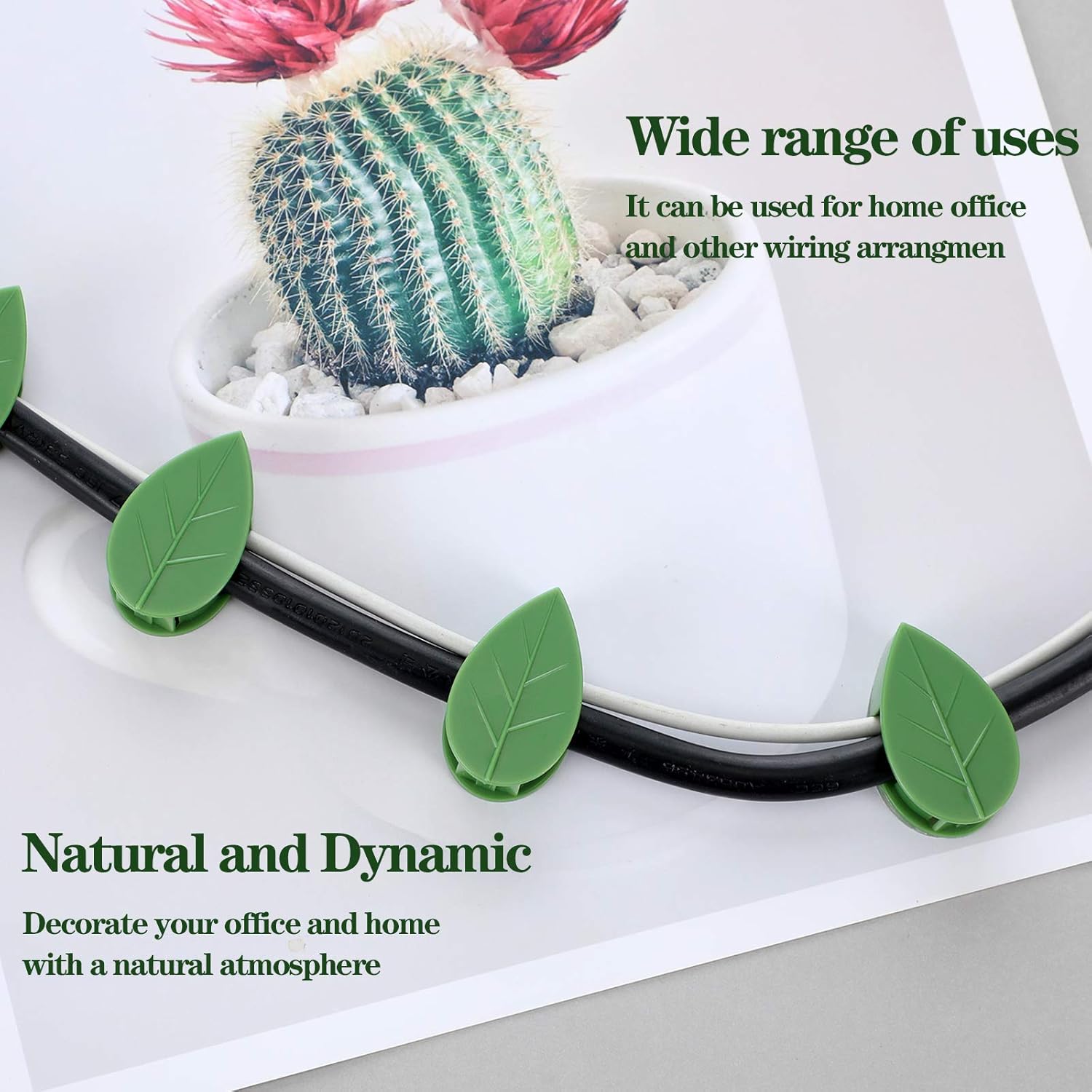 60 Pieces Plant Climbing Wall Fixture Clips with 72 Pieces Acrylic Adhesive Sticker Leaf Fixer Invisible Wall Vines Fixing Clips Hook Plant Vine Traction for Indoor Outdoor Decoration