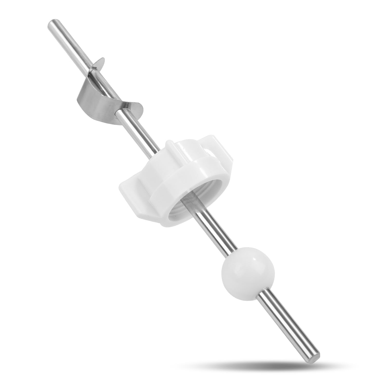 Lavatory Pop Up Center Piece Assembly, Sink Ball Rod/Pivot Rod Replacement Sink Drain Parts Compatible with Price Pfister Pop Up Stopper and Other Popular Brands Replacement for PS2673 White