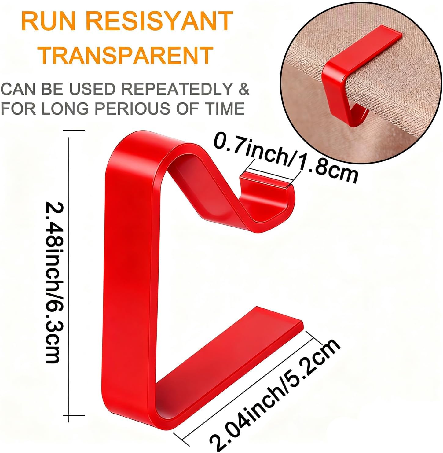 Transparent Clear Tablecloth Clips, Plastic Table Cloth Clips，Table Cover Holder Clamps，Table Cloth Holder for Christmas Home Wedding Party Indoor Outdoor Camping Picnic