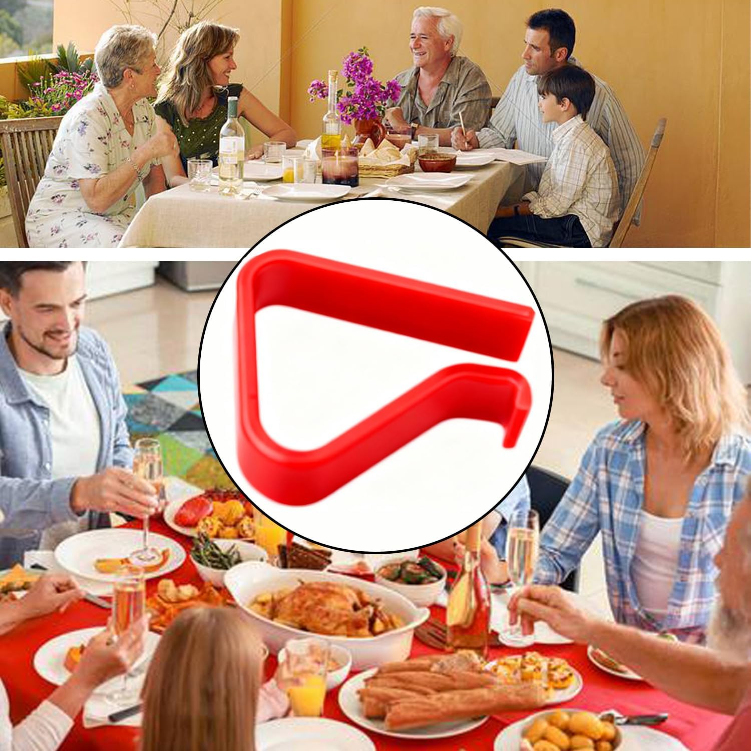 Transparent Clear Tablecloth Clips, Plastic Table Cloth Clips，Table Cover Holder Clamps，Table Cloth Holder for Christmas Home Wedding Party Indoor Outdoor Camping Picnic