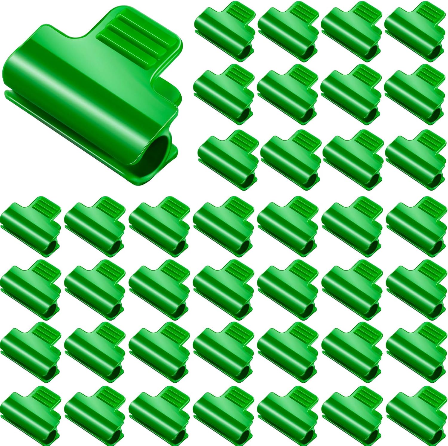 40 Pieces Greenhouse Clamps Film Row Cover Netting Tunnel Hoop Clip Frame Shading Net Rod Clip Greenhouse Film Clamps for Season Plant Extension Support 40 pieces,10 mm