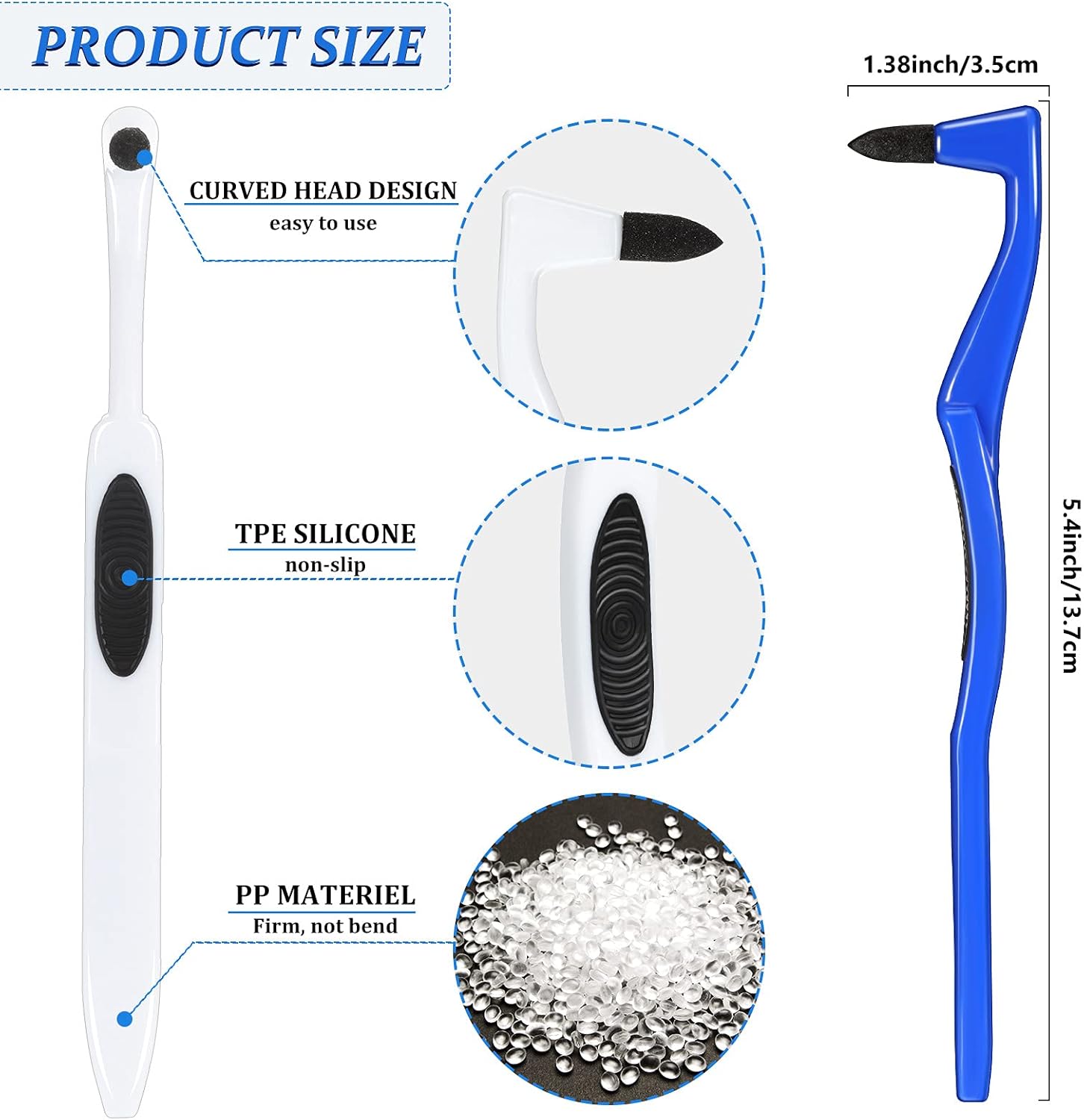 8 Pieces Tooth Stain Eraser Tooth Stain Removers Tartar Remover Plaque Remover for Teeth Dental Polisher Cleaning Kit for Whitening Polishing