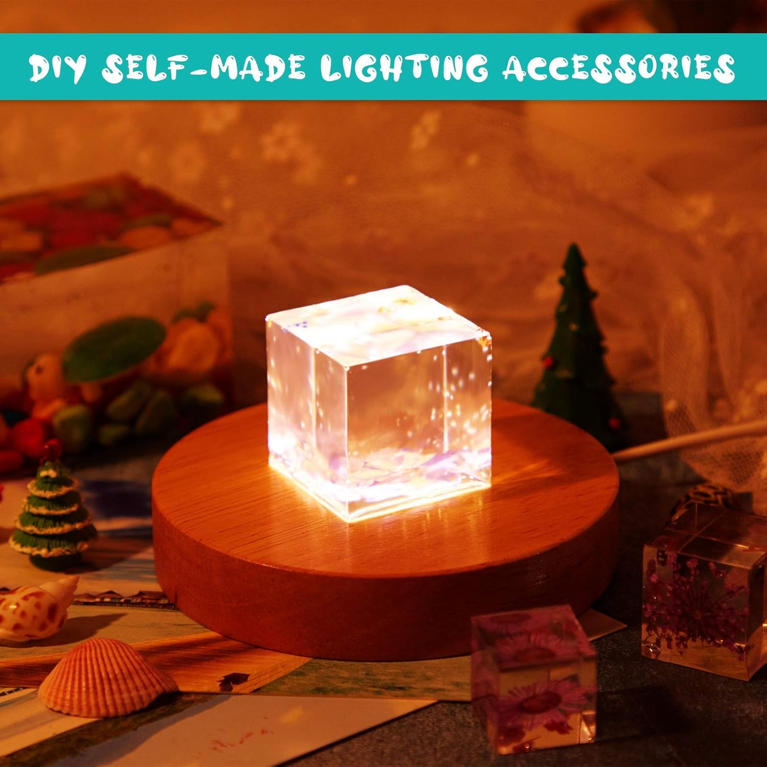 7 Pieces Square Resin Molds Rectangle Resin Molds Candle Mold Cube Casting Molds for Insect Specimen Coaster Flower Pot Candle Soap Jewelry Holder Interior Design DIY Making Craft, 7 Sizes