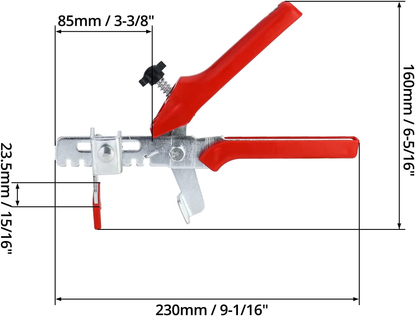 Professional Tile Levelling Plier – High Tension PVC Hand Rod for Quick Tile Installation & Lippage Prevention - Ergonomic Design Suitable for Both DIY and Precise Tile Alignment - 1 Pack