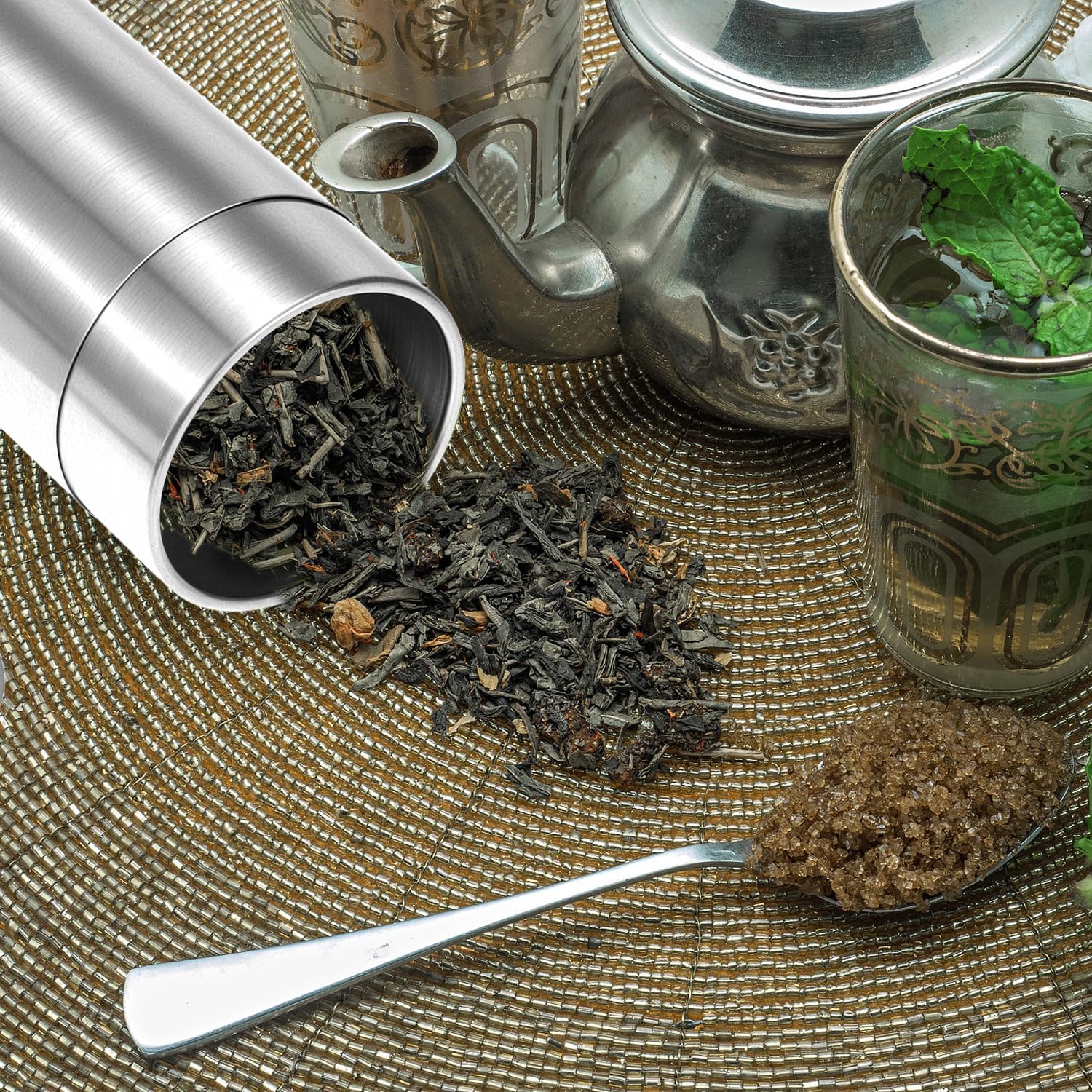 304 Stainless Steel Airtight Storage Container, Multifunctional 550ml, Ideal for Coffee, Tea, Sugar, Flour