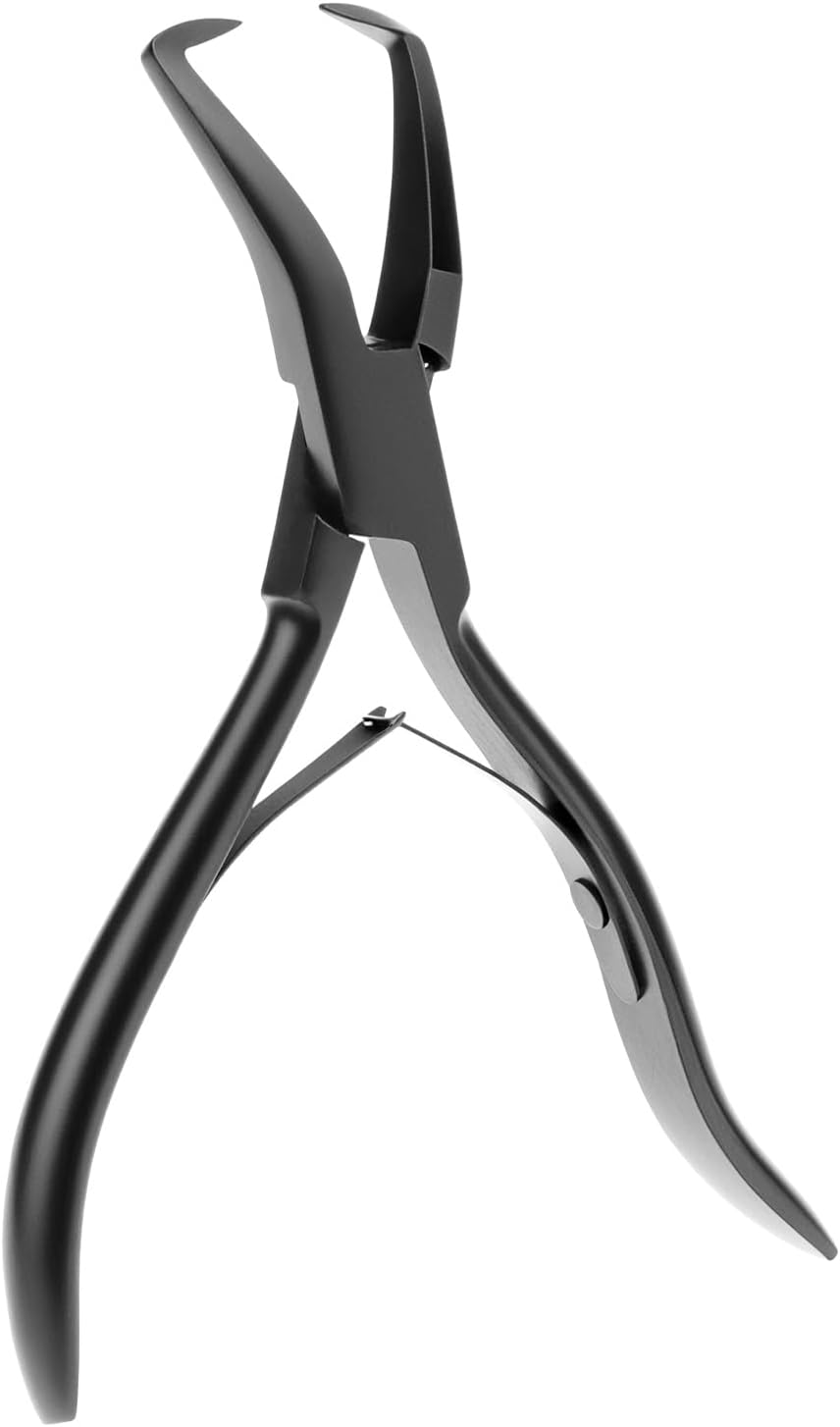 Professional Hair Extension Pliers, Stainless Steel Micro Link Bead Remover Tool for Micro Rings, Microlink & Feather Hair Extensions