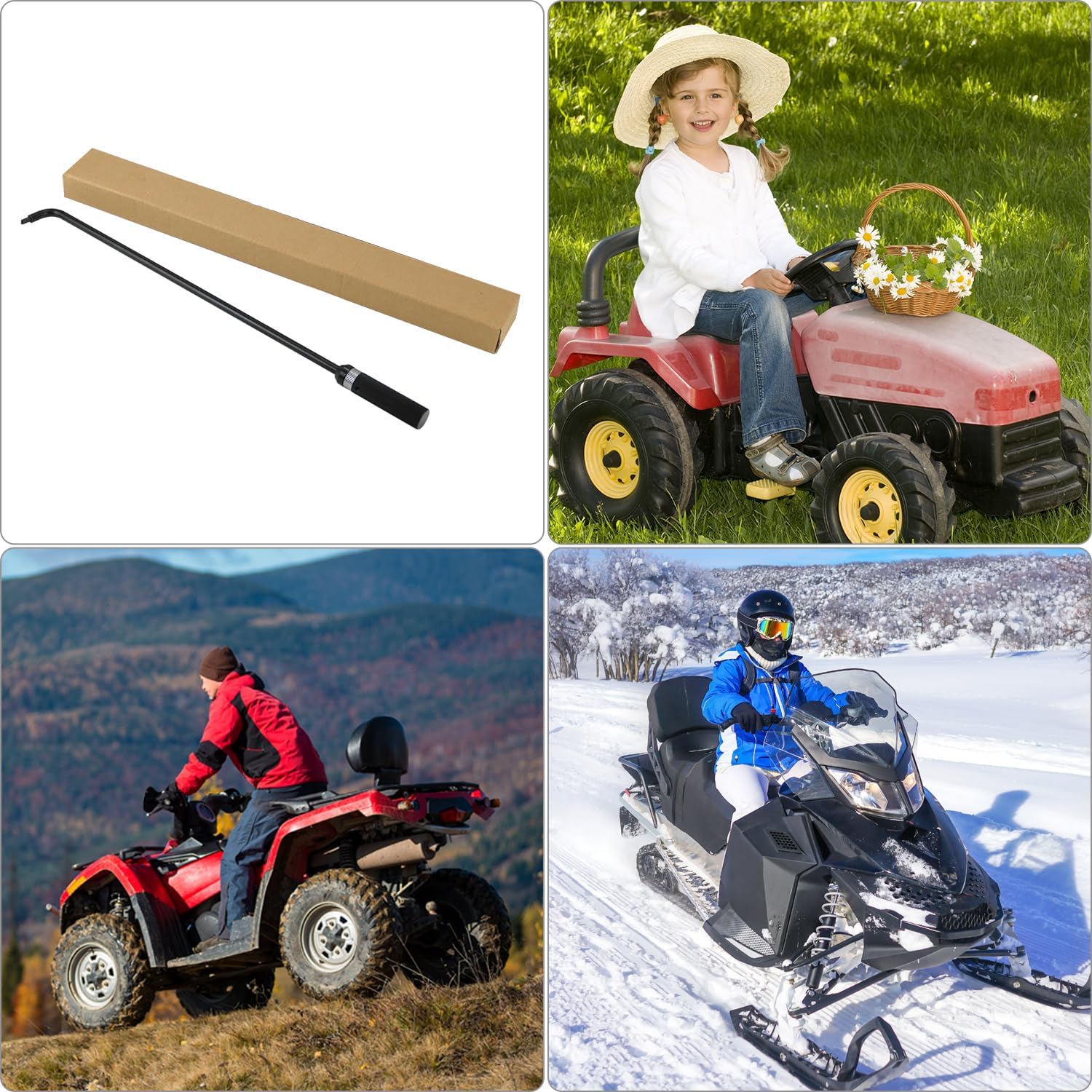 High-Precision Pilot Screw Adjusting Tool – 16.34" Carburetor Adjustment Screwdriver with 110° Angled Rotatable Cutter Tip – Perfect for ATV, UTV, Snowmobile, and Multi-Cylinder Motorcycles