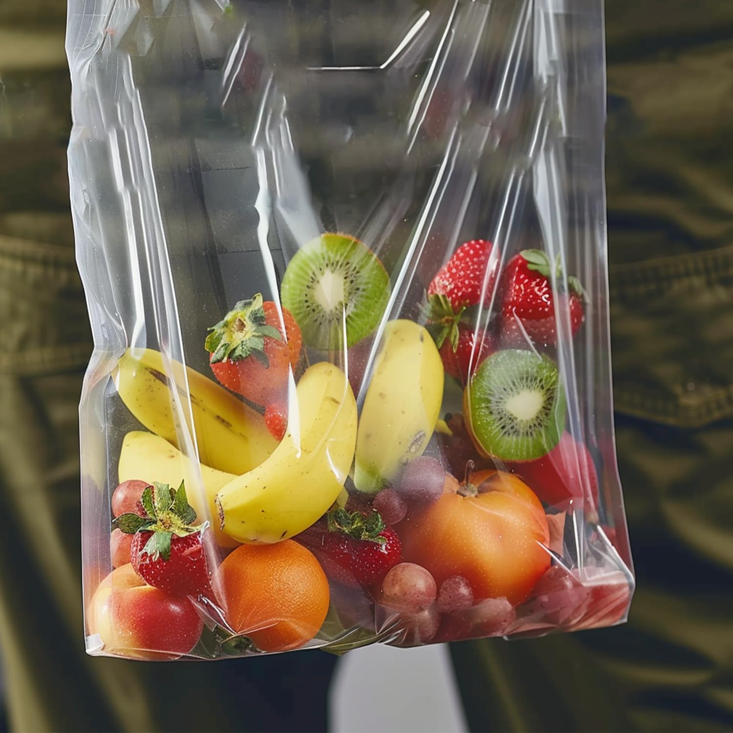 Extra Large Storage Bags - Zipper Seal, 3.1-mil Thick, Heavy Duty, 5 Gallon 18" x 24", Jumbo Plastic Bags for Clothes, Travel, Moving, Large Reusable Freezer Bags, BPA-Free 10 Count