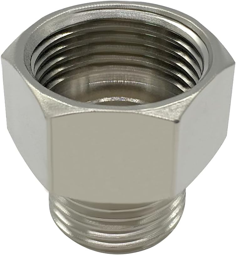 7/8 Female threaded I.D:15/16 to 1/2 Male threaded O.D:3/4 Toilet Bidet Hose Pipe Adapter Connector Pls check your size!