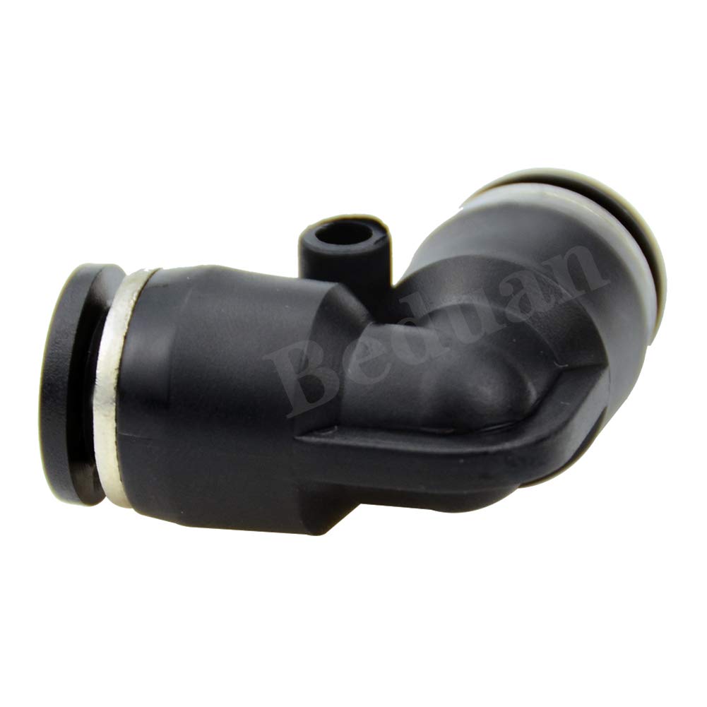 Push to Connect Fitting Elbow, 8mm x 8mm Tube OD Pneumatic 90° Degree Adapter Push in Fitting for Air Compressor Pack of 10