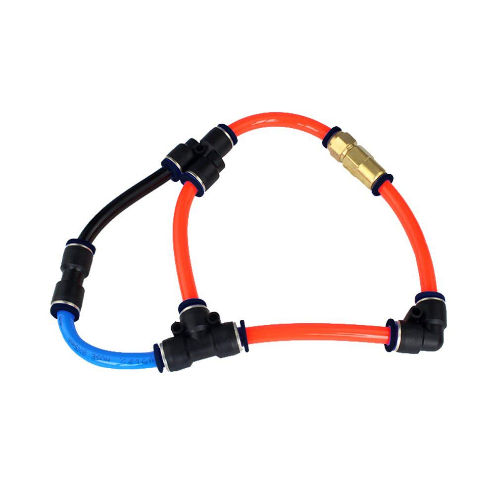 Push to Connect Fitting Elbow, 8mm x 8mm Tube OD Pneumatic 90° Degree Adapter Push in Fitting for Air Compressor Pack of 10