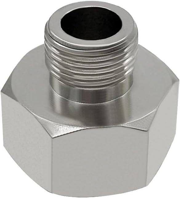 Brass Water Line Adapter 1/2" Female to 3/8" Male Reducer Hose Pipe Compression Fitting Kitchen Bathroom Faucet Supply Hose, Stop Valve Adapter, Pipe Connector With Rubber Washer Pack of 4