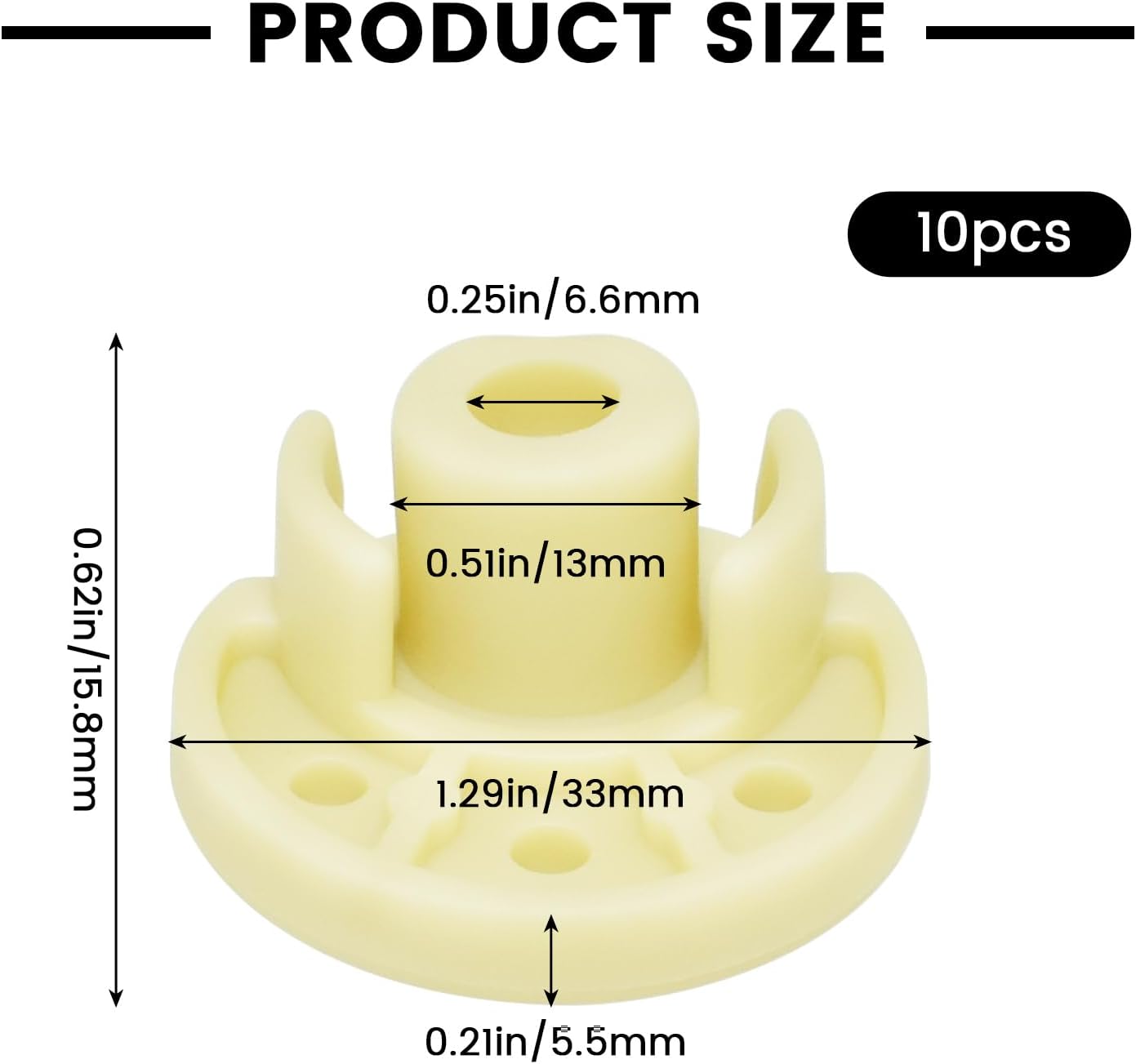 9709707 Mixer Rubber Foot, 10Pcs Blender Bottom Pads Feet Replacement Parts for Kitchen Aid Tilt Head Stand Mixer KSM150 KSM152 KSM154 KSM155 KSM158 KSM160 WP9709707 AP4326634 PS1488432
