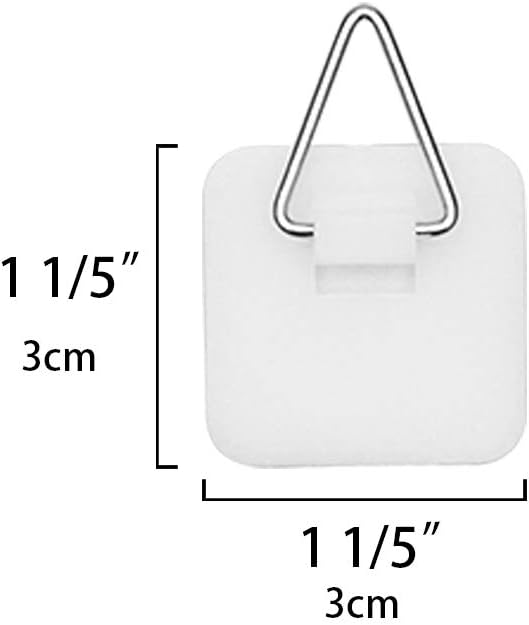 1.25 Inch Invisible Adhesive Plate Hanger Set Vertical Plate Holders for The Wall 20 Pack