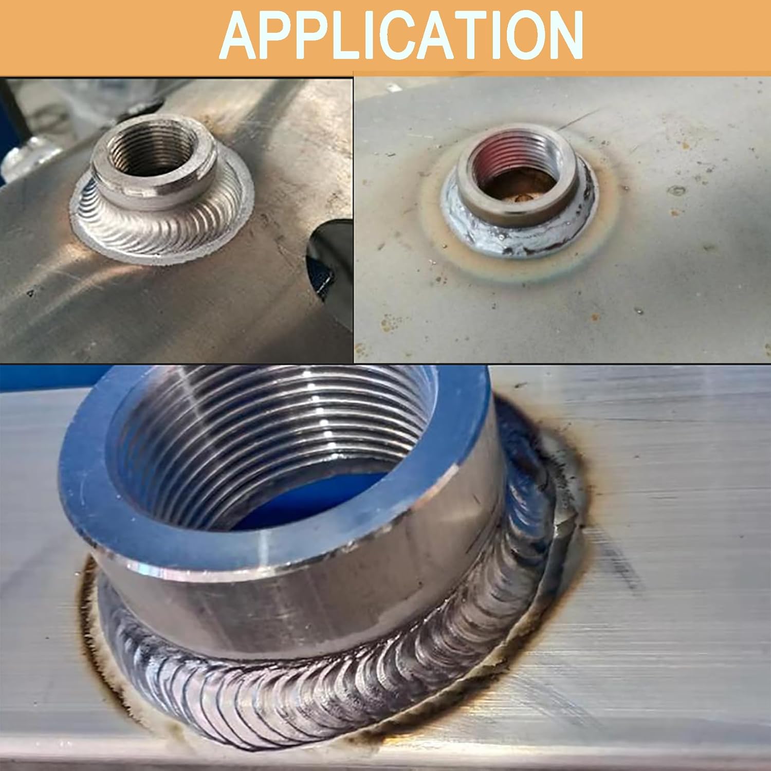 1/4" NPT Female Weld on Bung Fitting Aluminum 2PCS