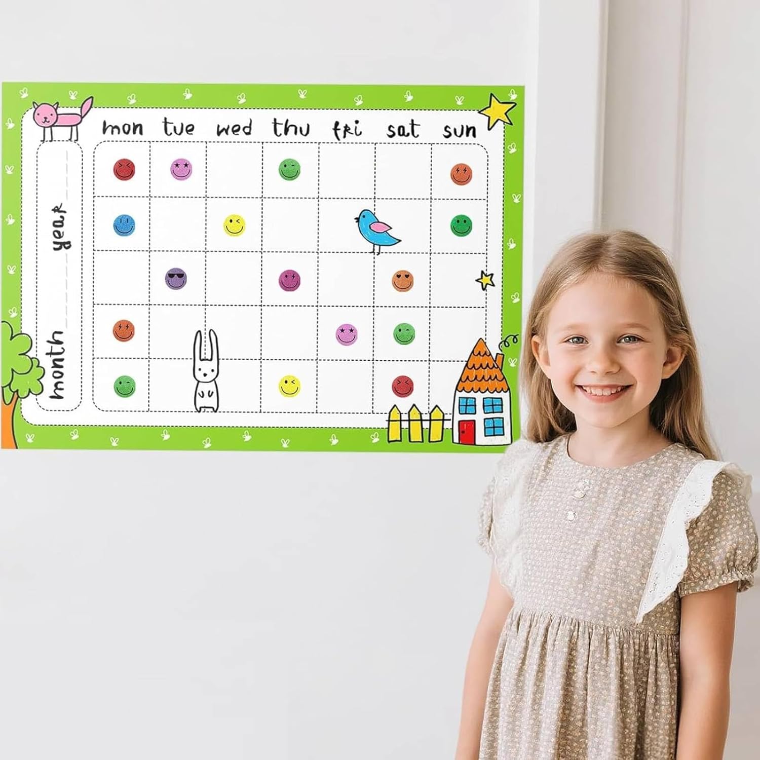 6000Pcs Smiley Face Stickers - 3/8'' Holographic Happy Face Stickers Cute Reward Sticker for Kids Classroom Self Adhesive Positive Incentive Sticker for Teacher Calendar One Happy Dude Birthday