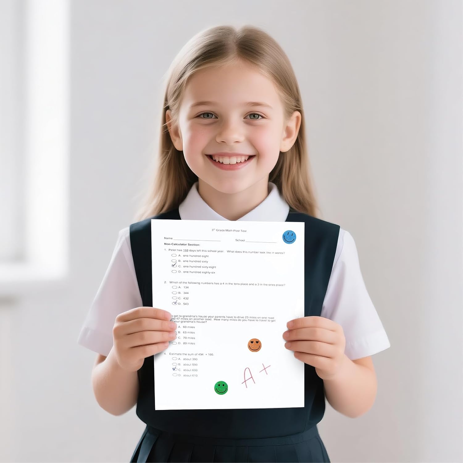6000Pcs Smiley Face Stickers - 3/8'' Holographic Happy Face Stickers Cute Reward Sticker for Kids Classroom Self Adhesive Positive Incentive Sticker for Teacher Calendar One Happy Dude Birthday