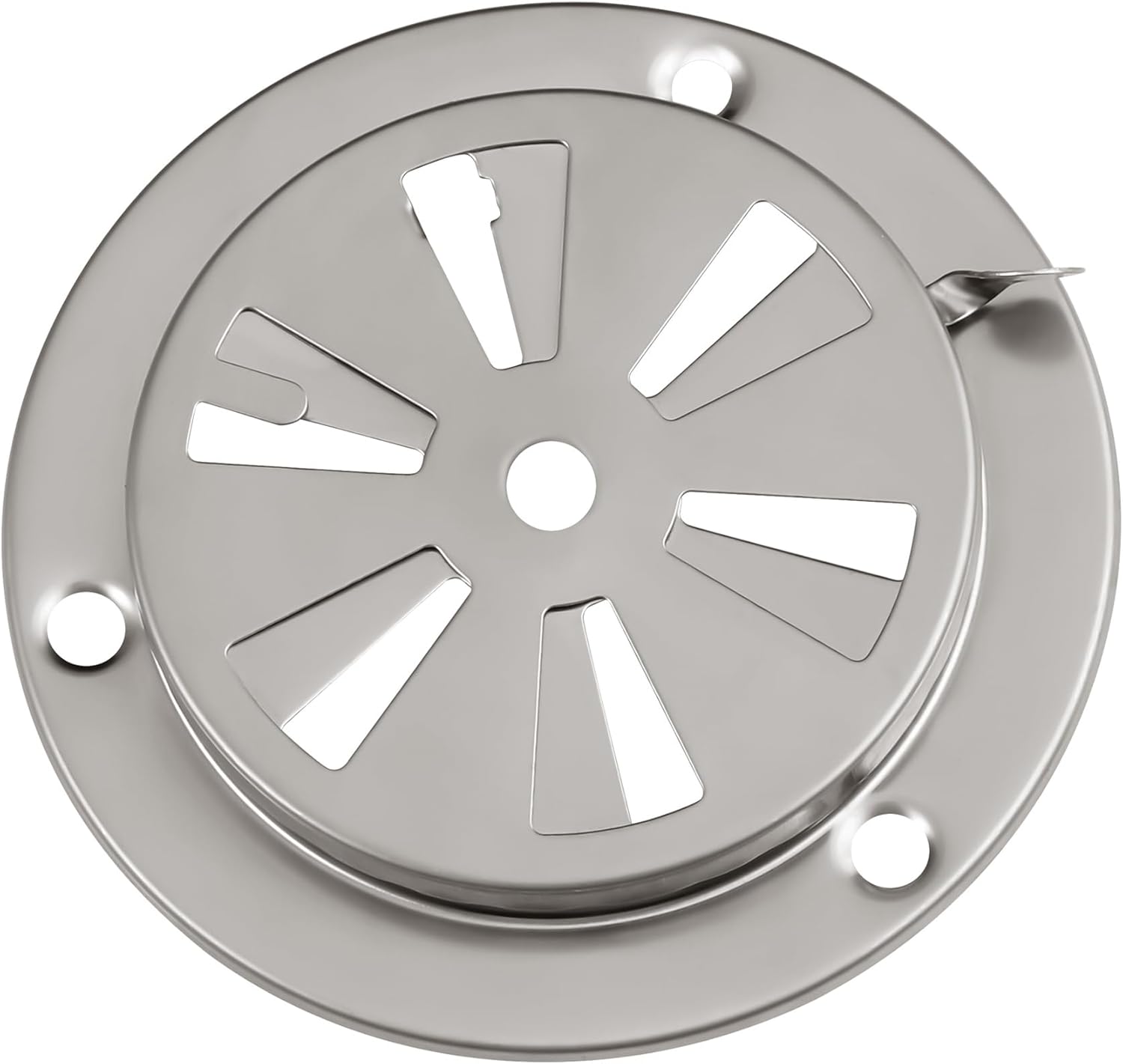 Stainless Steel BBQ Smoker Air Vent - Adjustable Grill Damper for Controlling Airflow - Replacement Parts for Grill and Smoker Vents - 1 Pack
