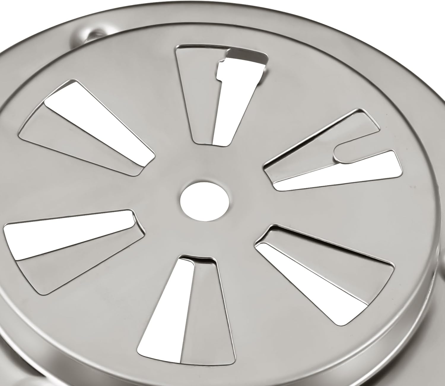 Stainless Steel BBQ Smoker Air Vent - Adjustable Grill Damper for Controlling Airflow - Replacement Parts for Grill and Smoker Vents - 1 Pack