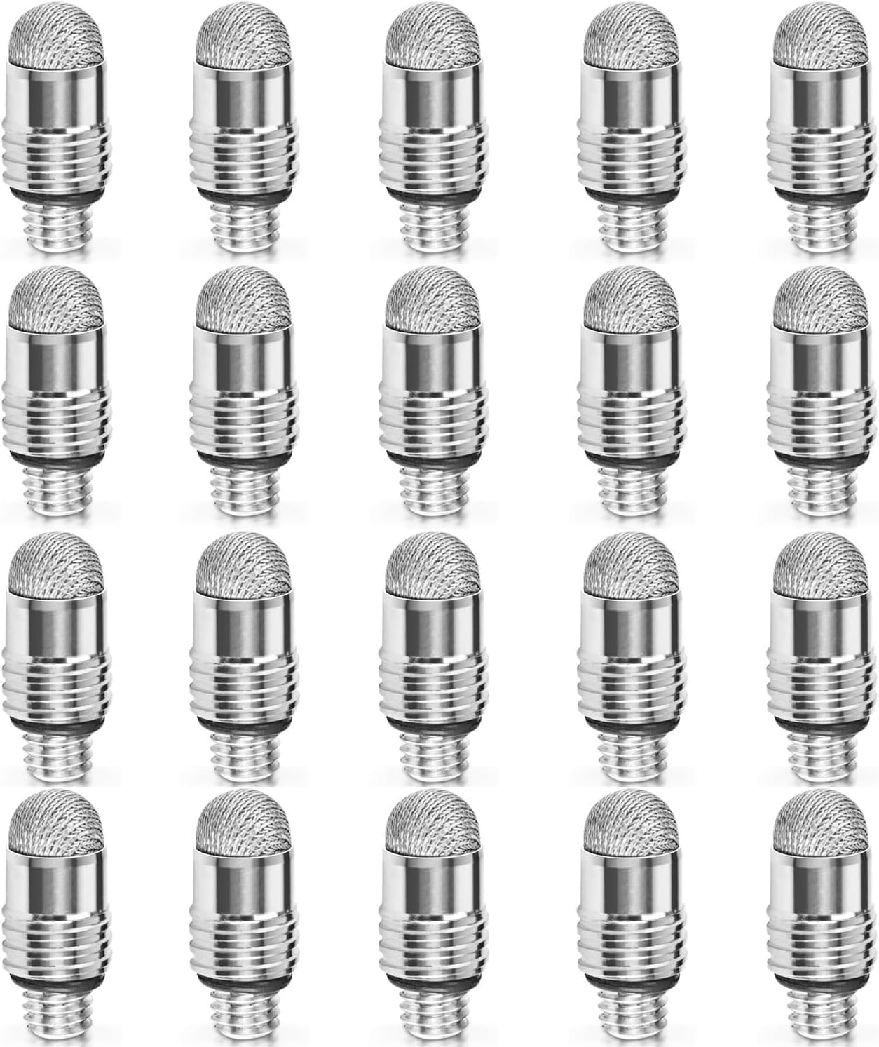 Mesh Fiber Tips 10 Pack Stylus Pen Replacement Tips Suitable for capacitive Touch Screen,High Sensitivity, Soft, no Scratch Screen Pen tip