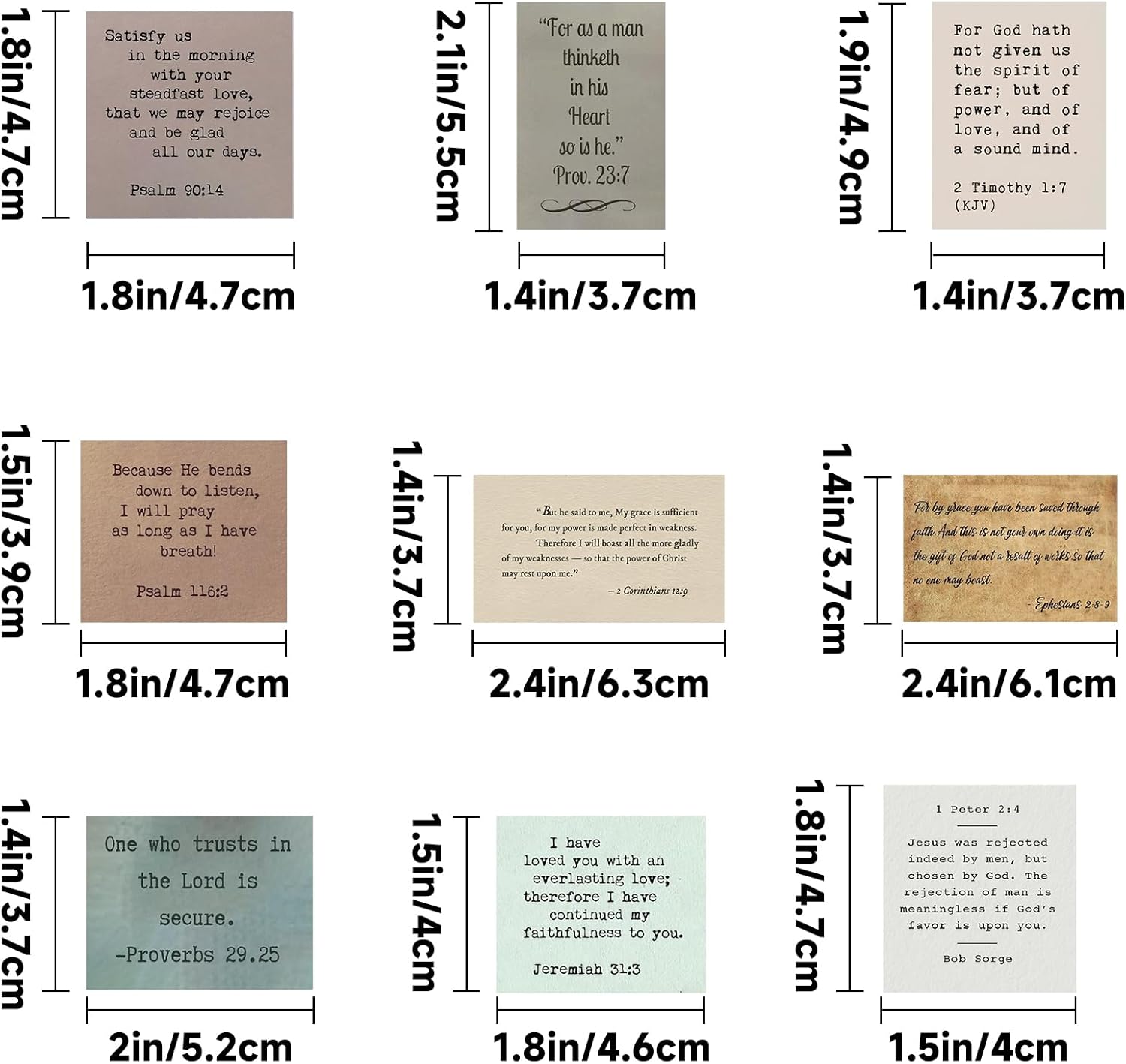 180Pcs Bible Verse Stickers - Vintage Inspirational Christian Stickers Bible Journaling Sticker Self Adhesive Religious Scripture Sticker Jesus Faith Label for Study Supply Planner 3Pcs/Each
