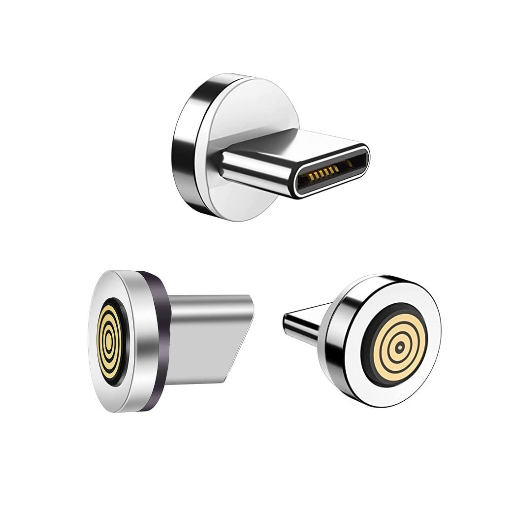 Magnetic Charging Tips 7pin Series USB-C Tips 6pcs,Magnetic Type-C Tips,Just 3.0A&7Pin Data Charger Tips Without USB Cable