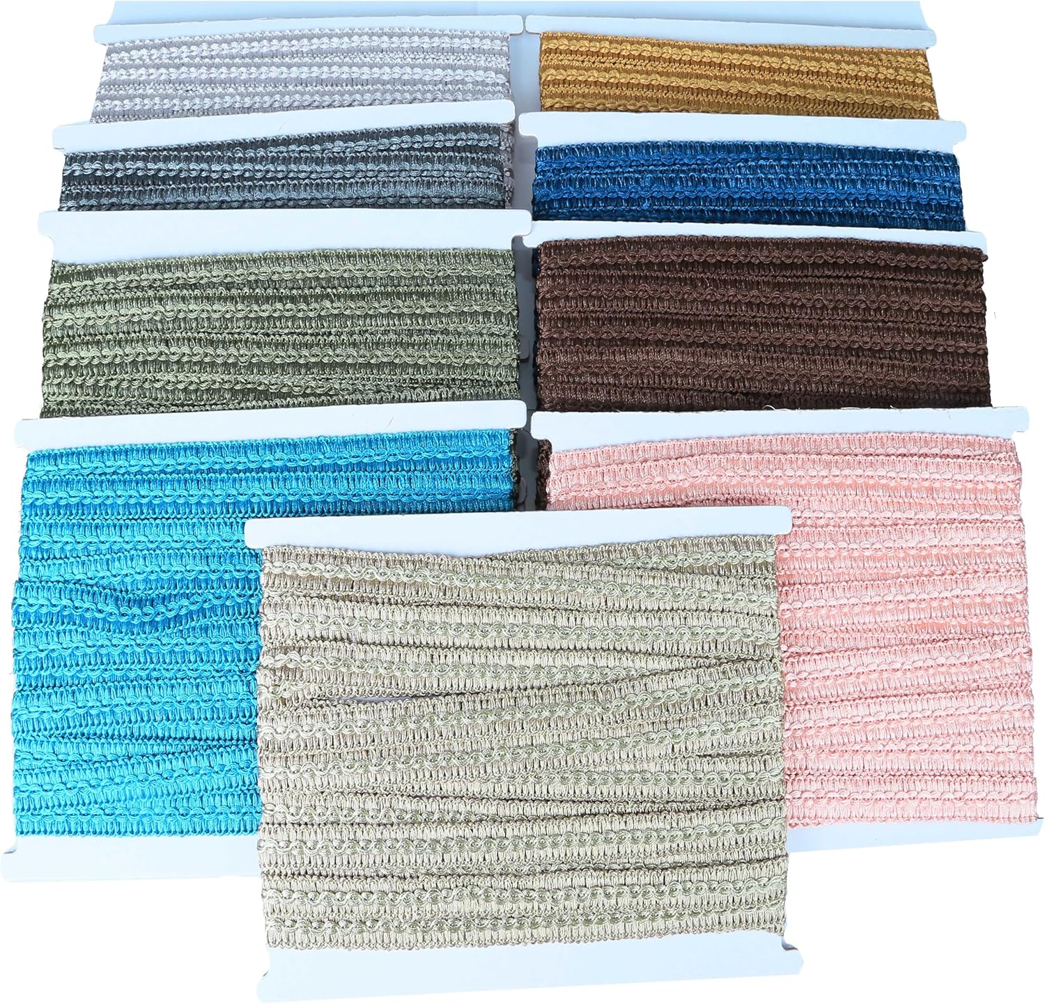 Gimp Braid Trim Cord 1.6 cm/0.63 inch Wide, 10 Yard Handmade Polyester Basic Trim, Fabric Trim for Upholstery, Sewing, Curtains, DIY Costumes, Slipcover, Home Deco Green, 10 Yard