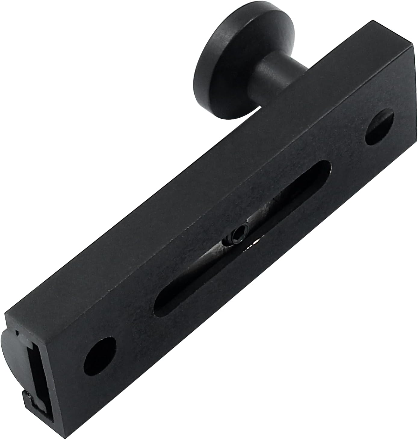 Sliding Deadbolt, Heavy Duty Solid Brass Surface Bolt, Door Slide Lock Anti Theft Security Door Latch Lock with Screws Black,2 Inch